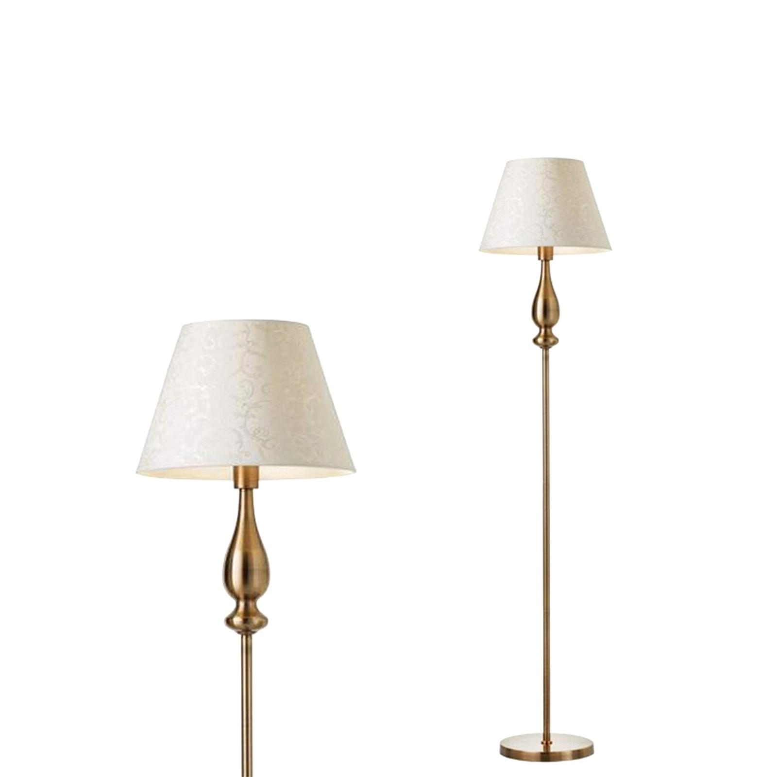 Lampadar Fabiola alama antica + bej, vintage, 1 x E27, 1550 mm, 