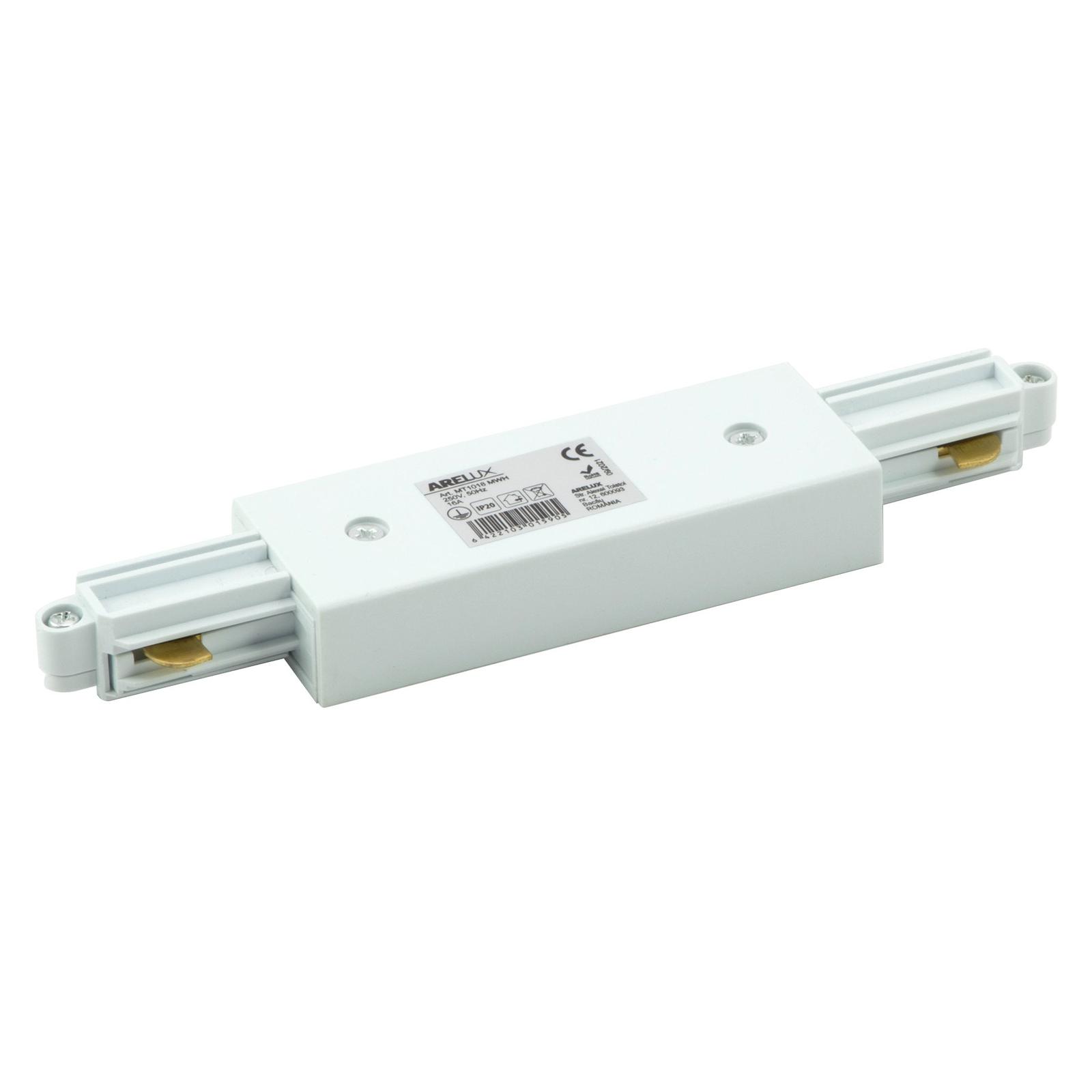 Conector liniar Arelux MT1018 MWH, 1 circuit, 250 V / 16 A, alb mat