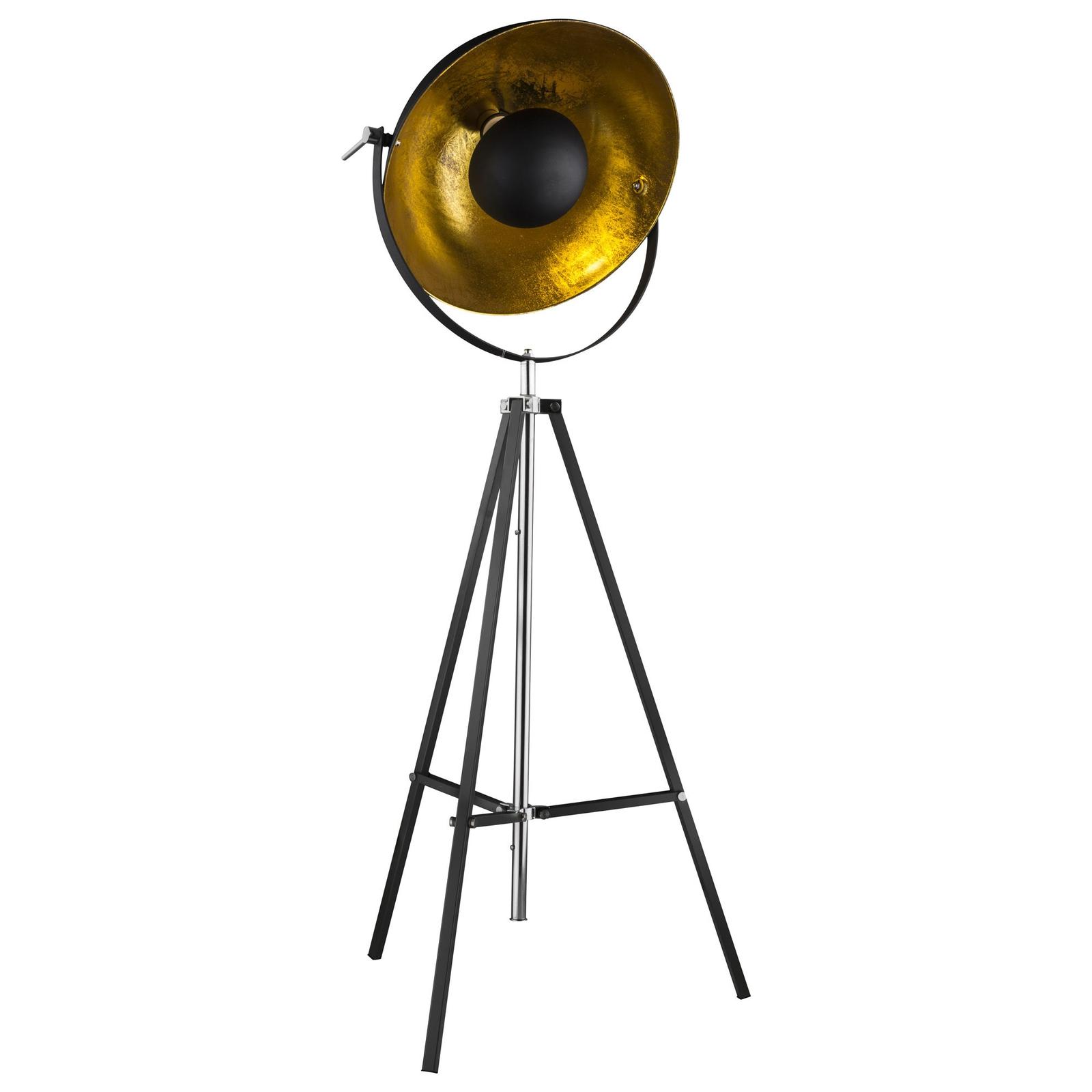 Lampadar Xirena 58286, 1 x E27, 1800 mm, negru + auriu, industrial