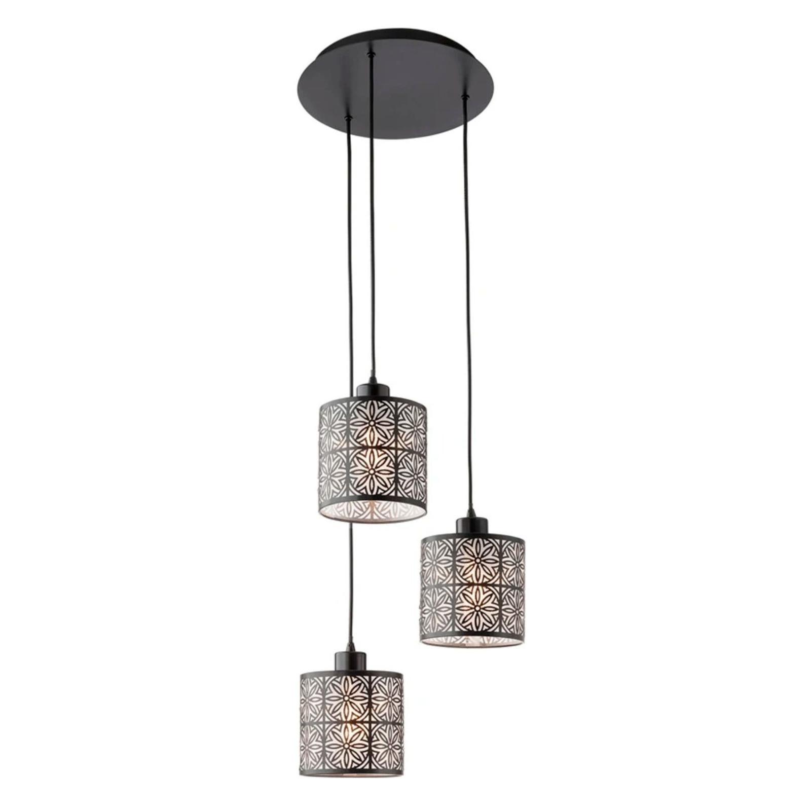 Suspensie Vanilla Bk 01-1172, 3 x E27, negru, modern