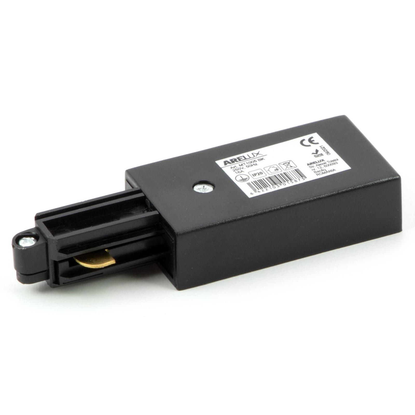 Alimentator Arelux MT1005 BK, dreapta, 1 circuit, negru mat