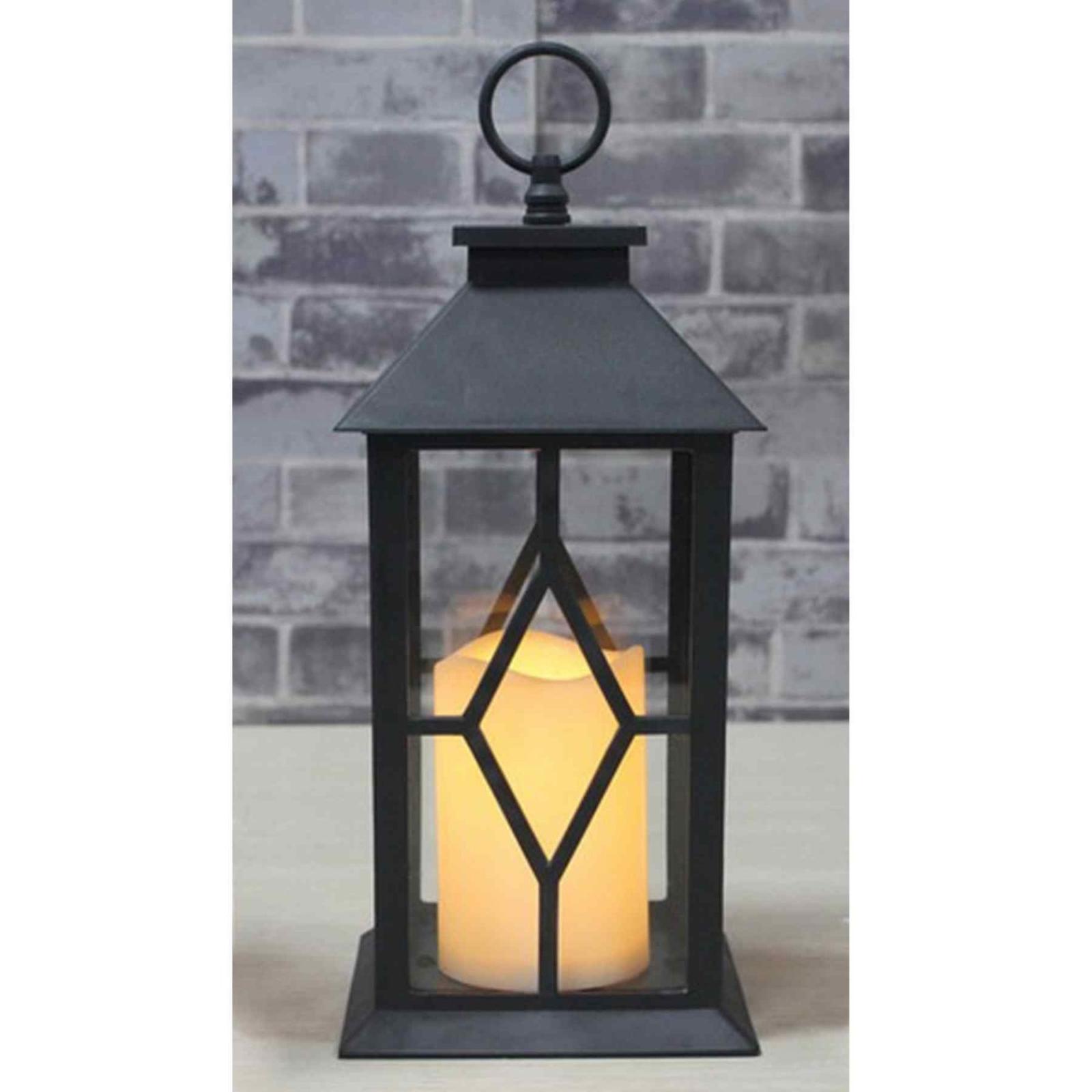 Decoratiune felinar LED Hoff, 0.06W, efect flacara, alimentare baterii