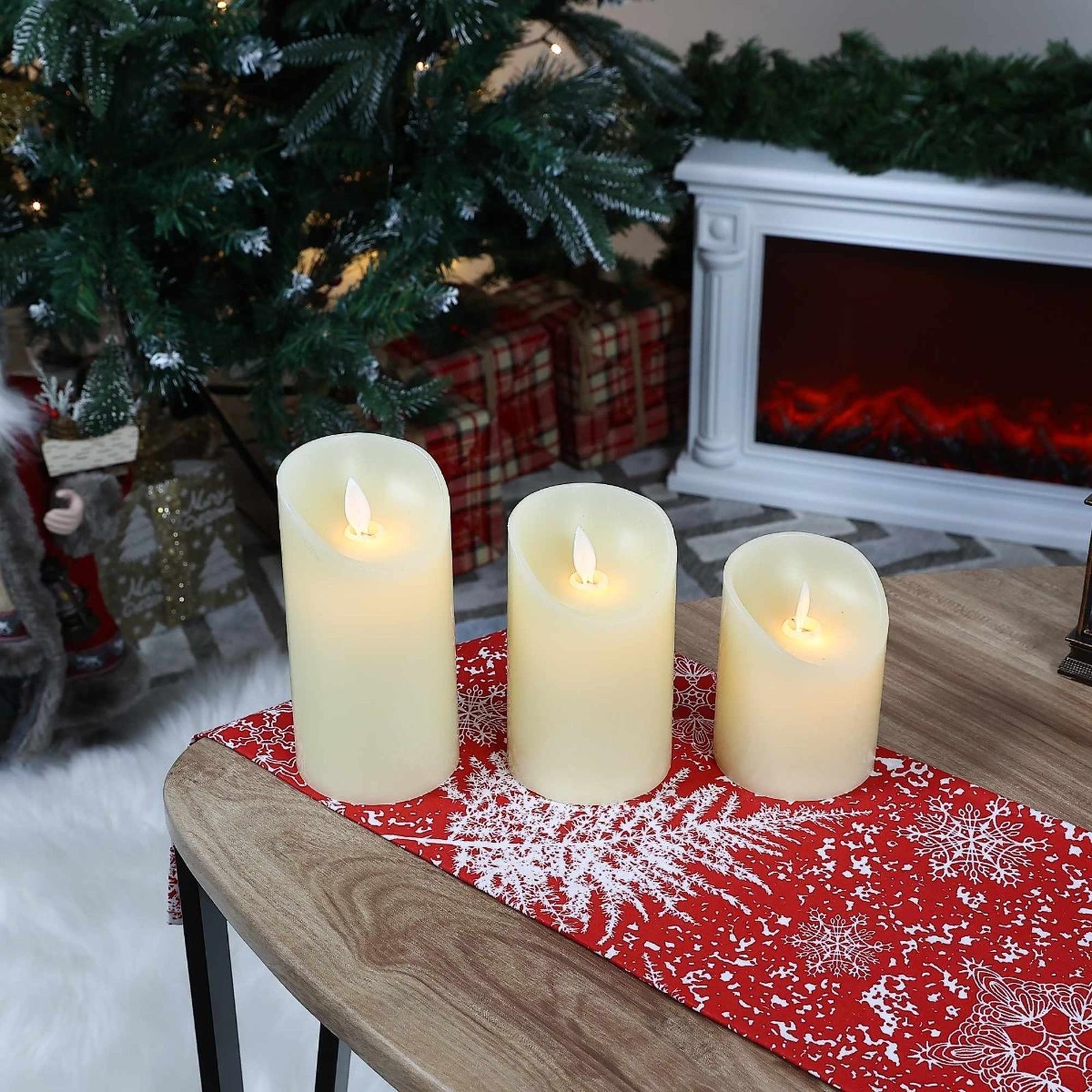 Decoratiune lumanare LED multicolor, cu efect de flacara si temporizator, Hoff, 3 buc, telecomanda, alimentare baterii Decoratiune lumanare LED multicolor, cu efect de flacara si temporizator, Hoff, 3 buc, telecomanda, alimentare baterii