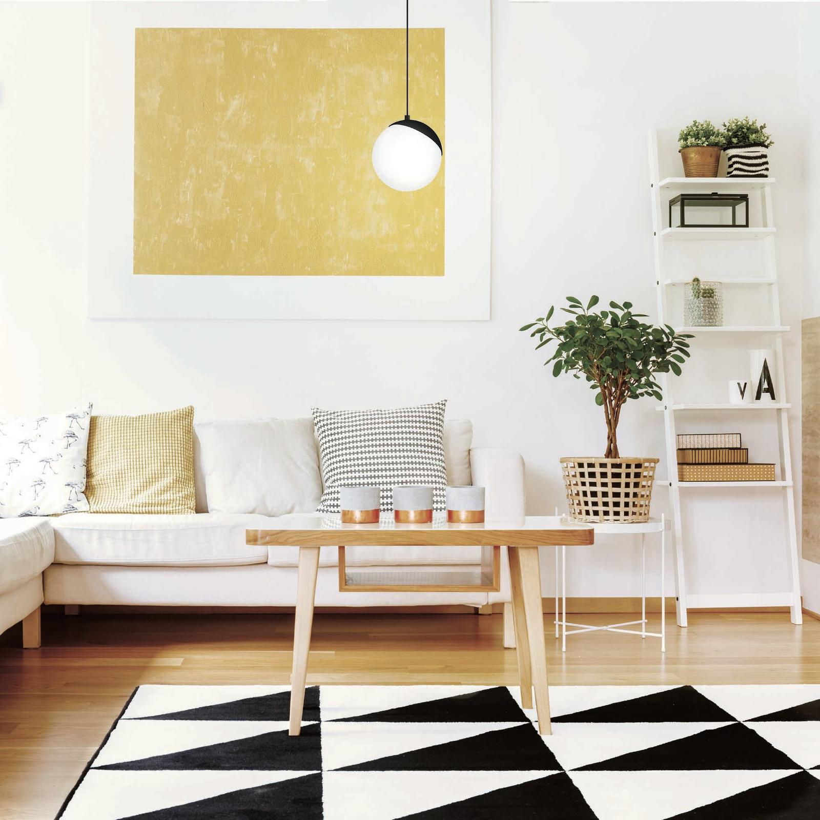 Suspensie Globe KL111115, 1 x E14, negru + alb, modern