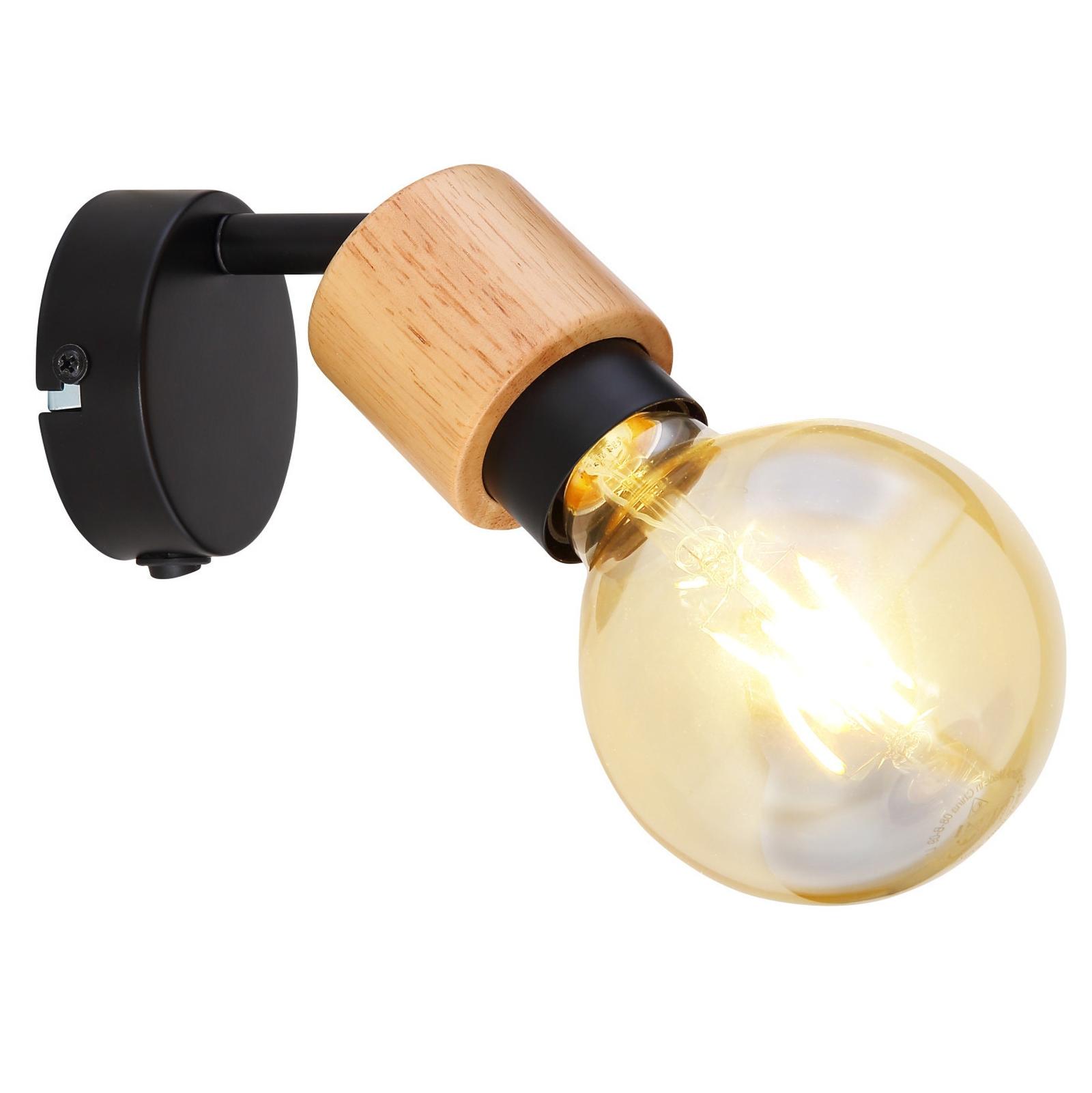 Aplica Jorna 54031-1, 1 x E27, negru + natur, modern Aplica Jorna 54031-1, 1 x E27, negru + natur, modern