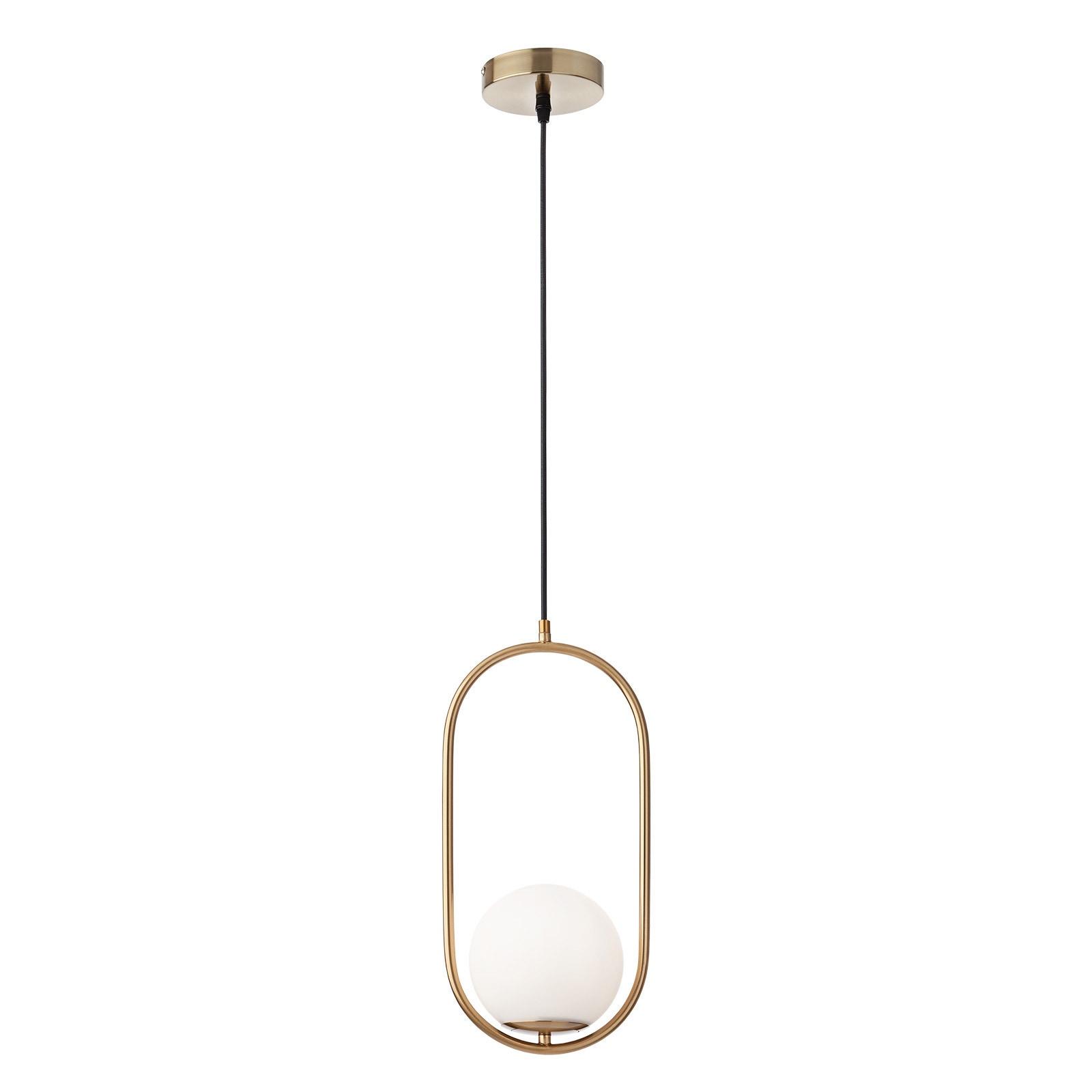 Suspensie Niva 01-2624, 1 x E14, auriu + alb opal, modern