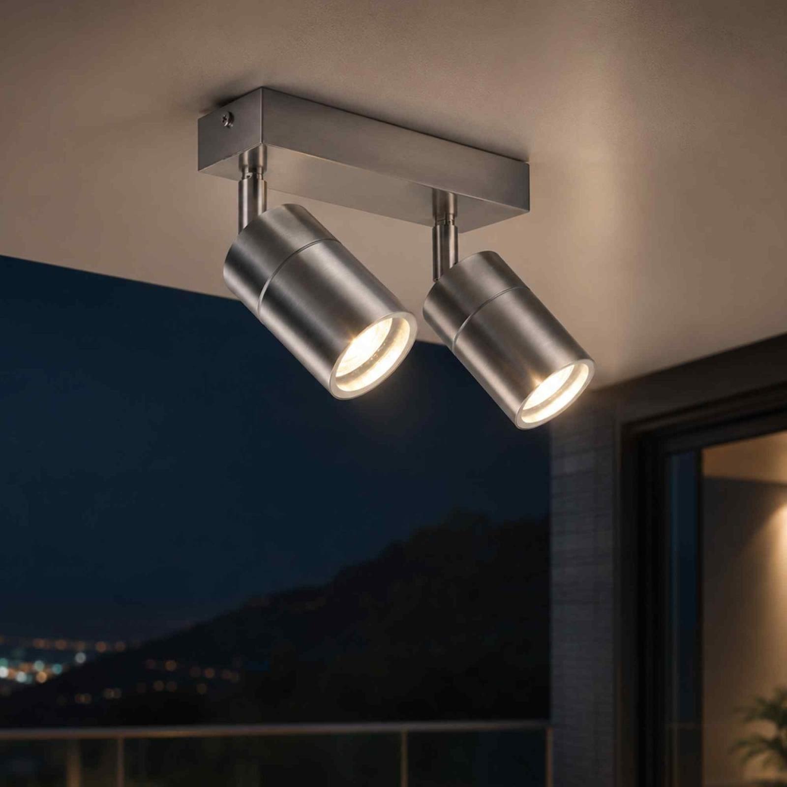 Aplica exterior Strong 2 KL 132004, 2 x GU10, crom, modern
