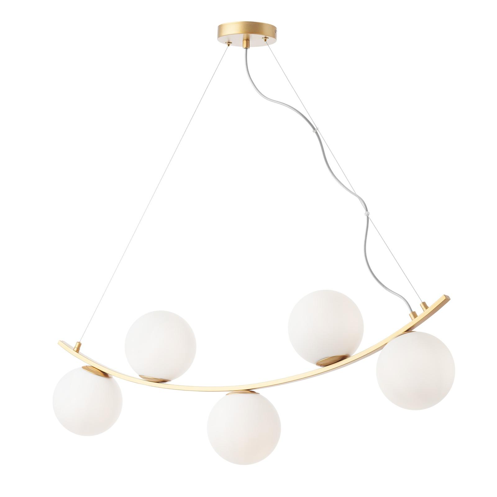 Suspensie Volley 01-2721, 5 x E14, auriu, moderna