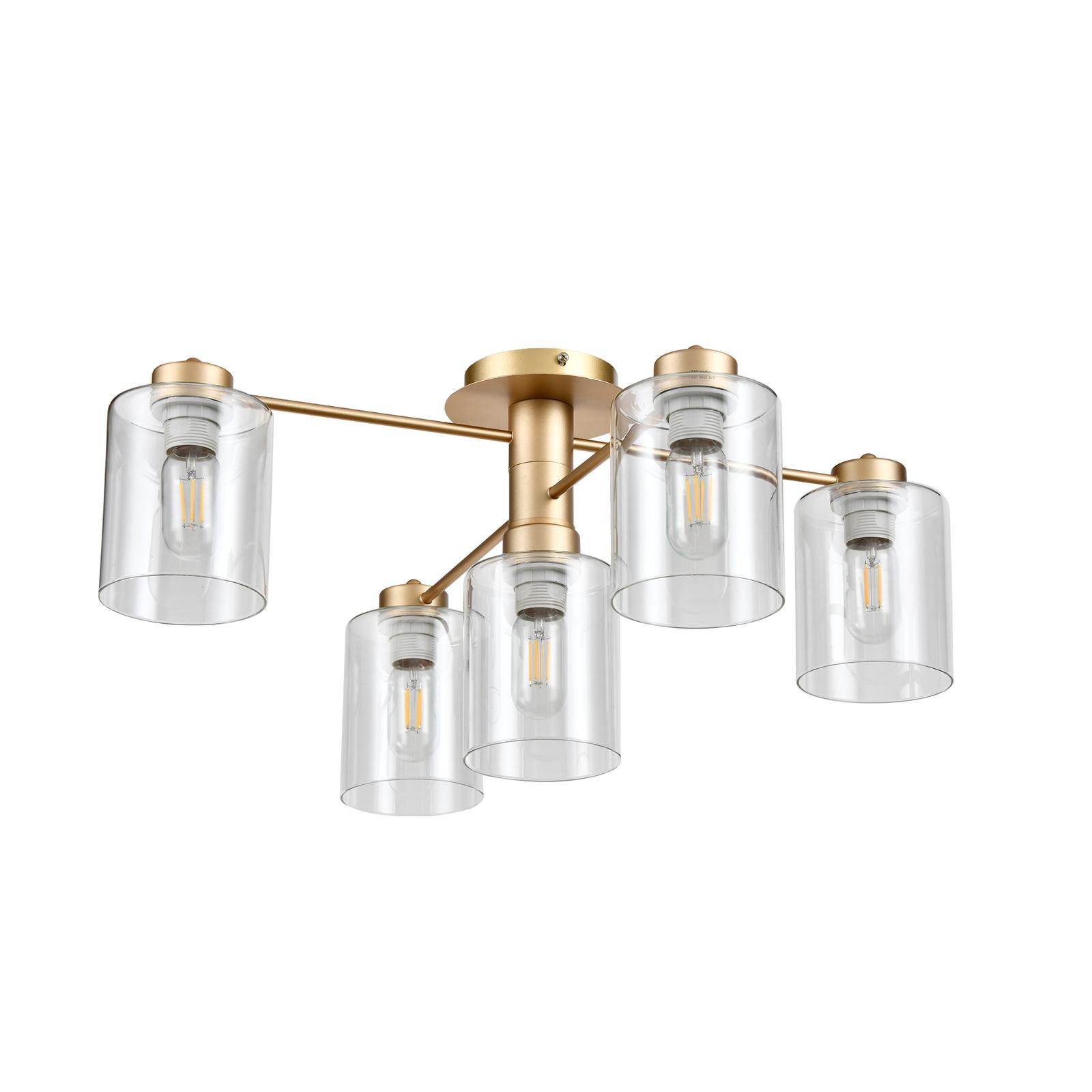 Plafoniera Arrow KL 100033, 5 x E27, aurie, moderna