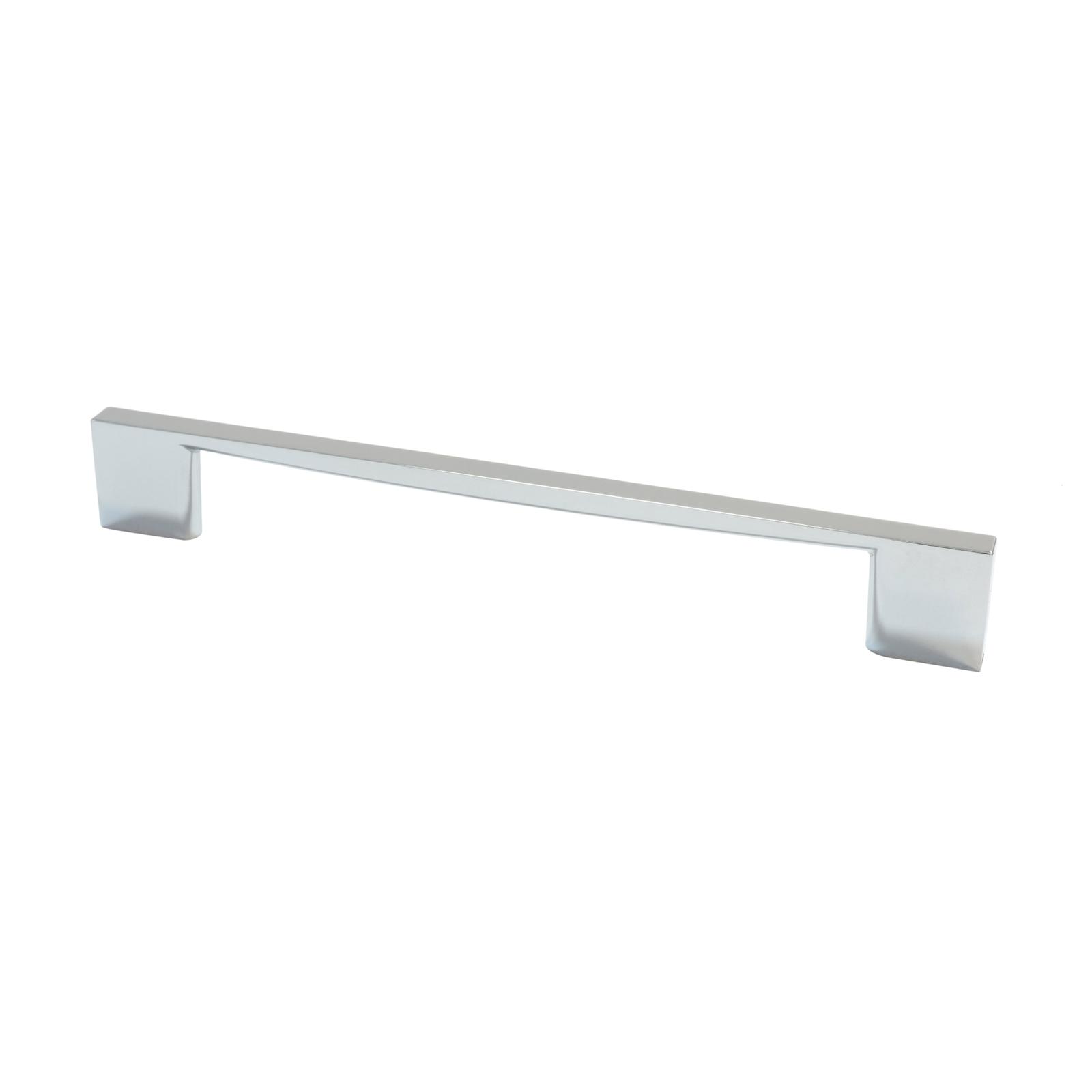 Maner pentru mobila, metalic, finisaj crom lucios, 92664, M4 x 96 mm