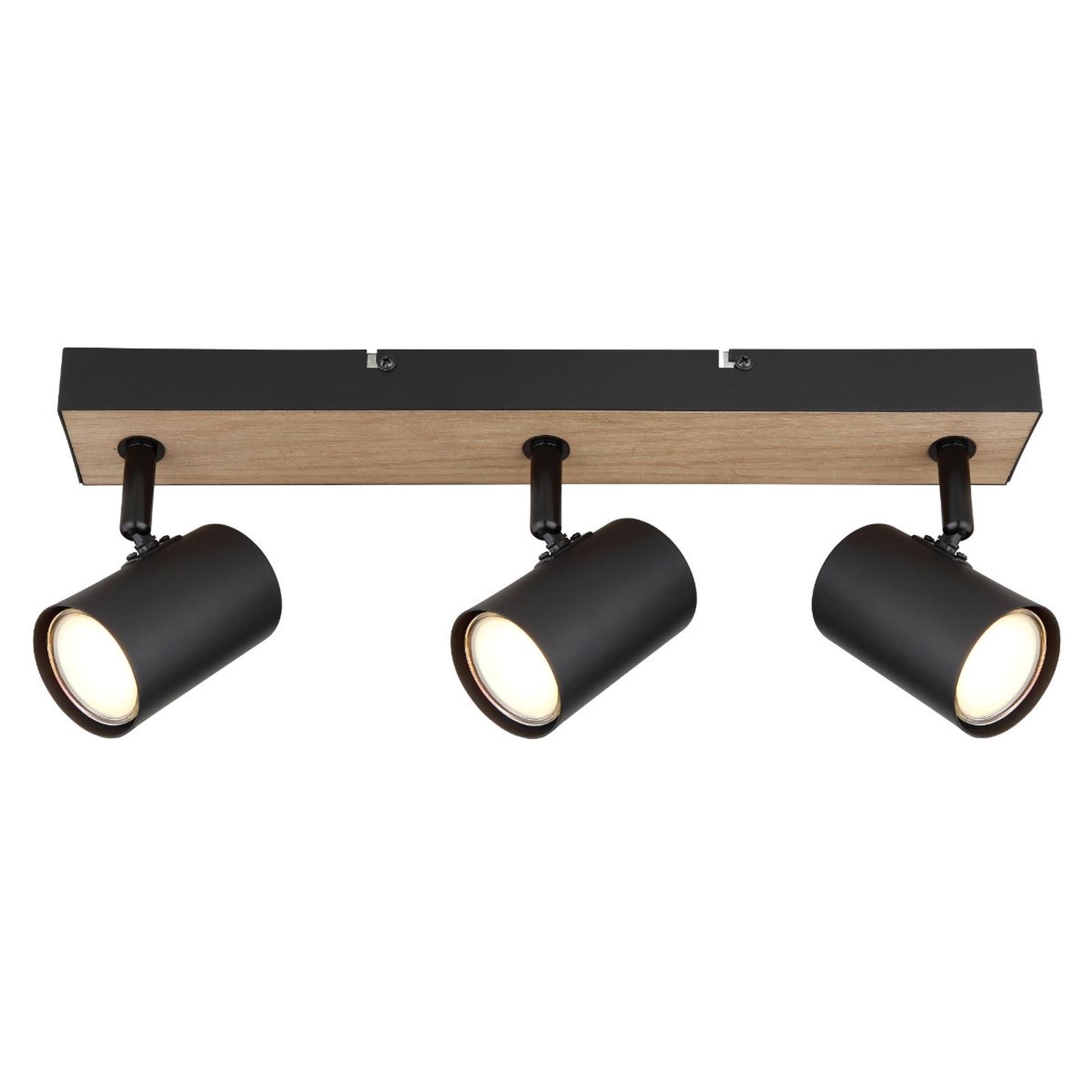 Plafoniera Robby 57911-3B W, 3 x GU10, negru, modern
