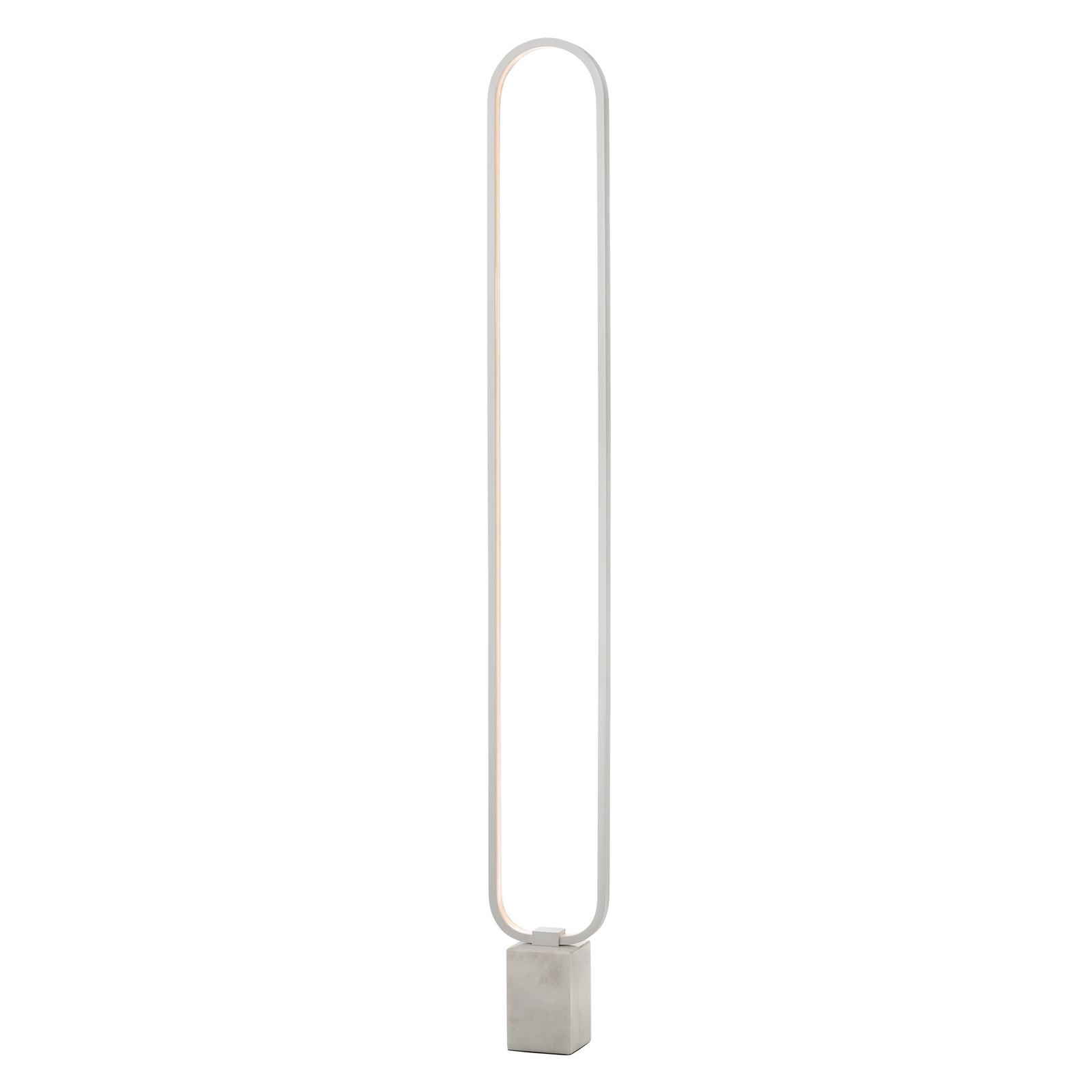 Lampadar LED Ado 01-3061, 24W, 1200lm, lumina calda 3000K, 1490 mm, alb, modern