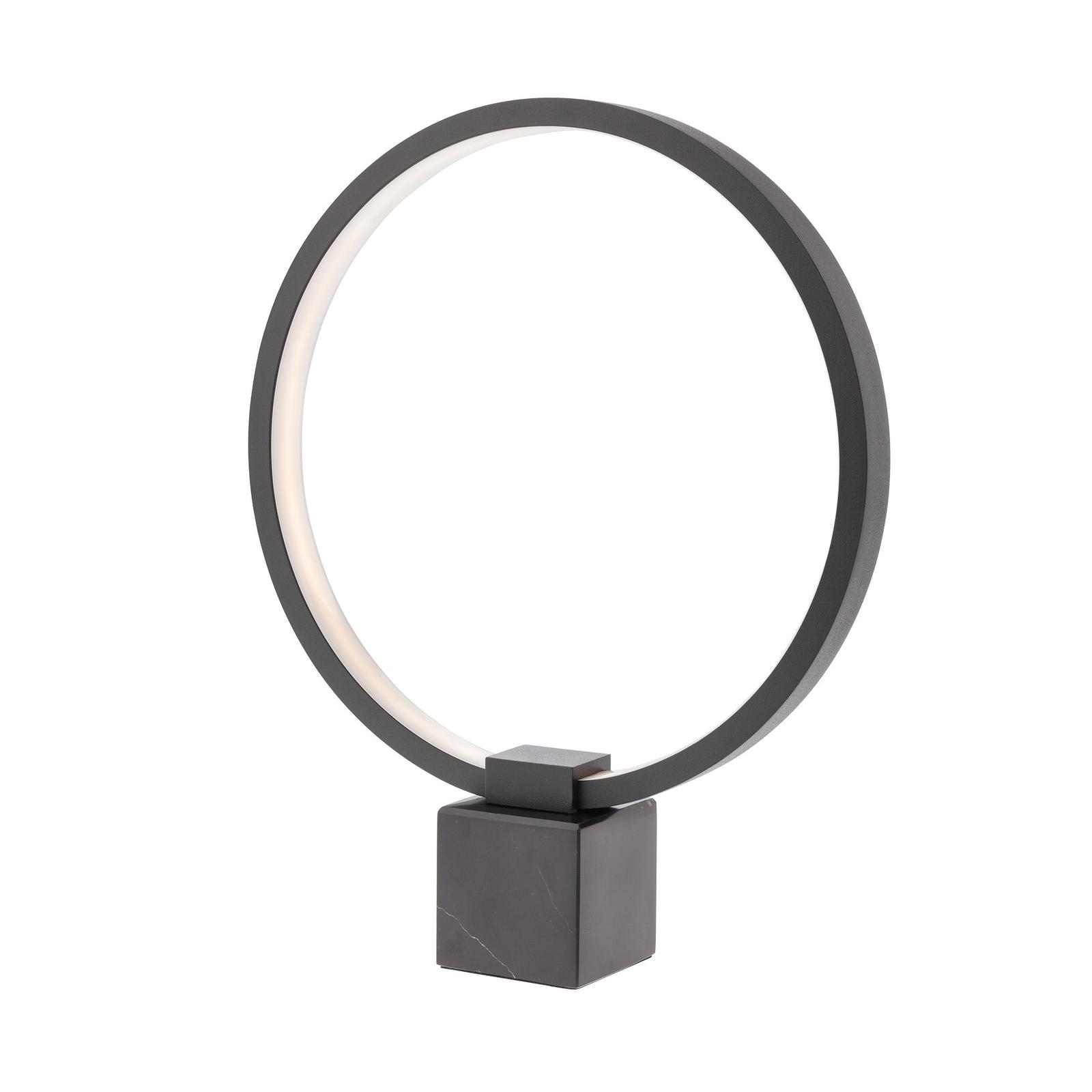 Veioza LED Ado 01-3060, 12 W, 500 lm, lumina calda, negru mat, modern