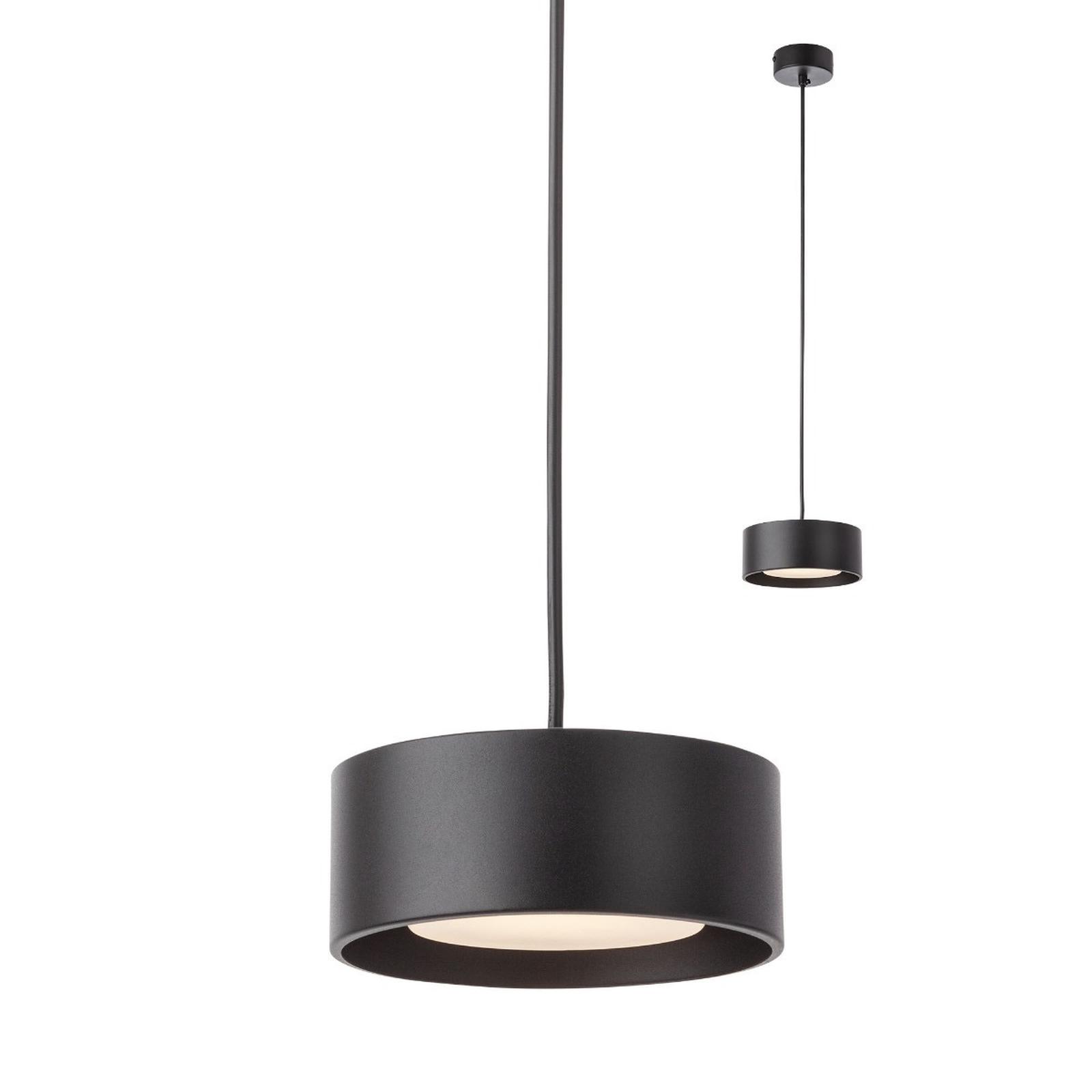 Suspensie LED Punkt 01-3101, 6W, 374lm, lumina calda, neagra, moderna
