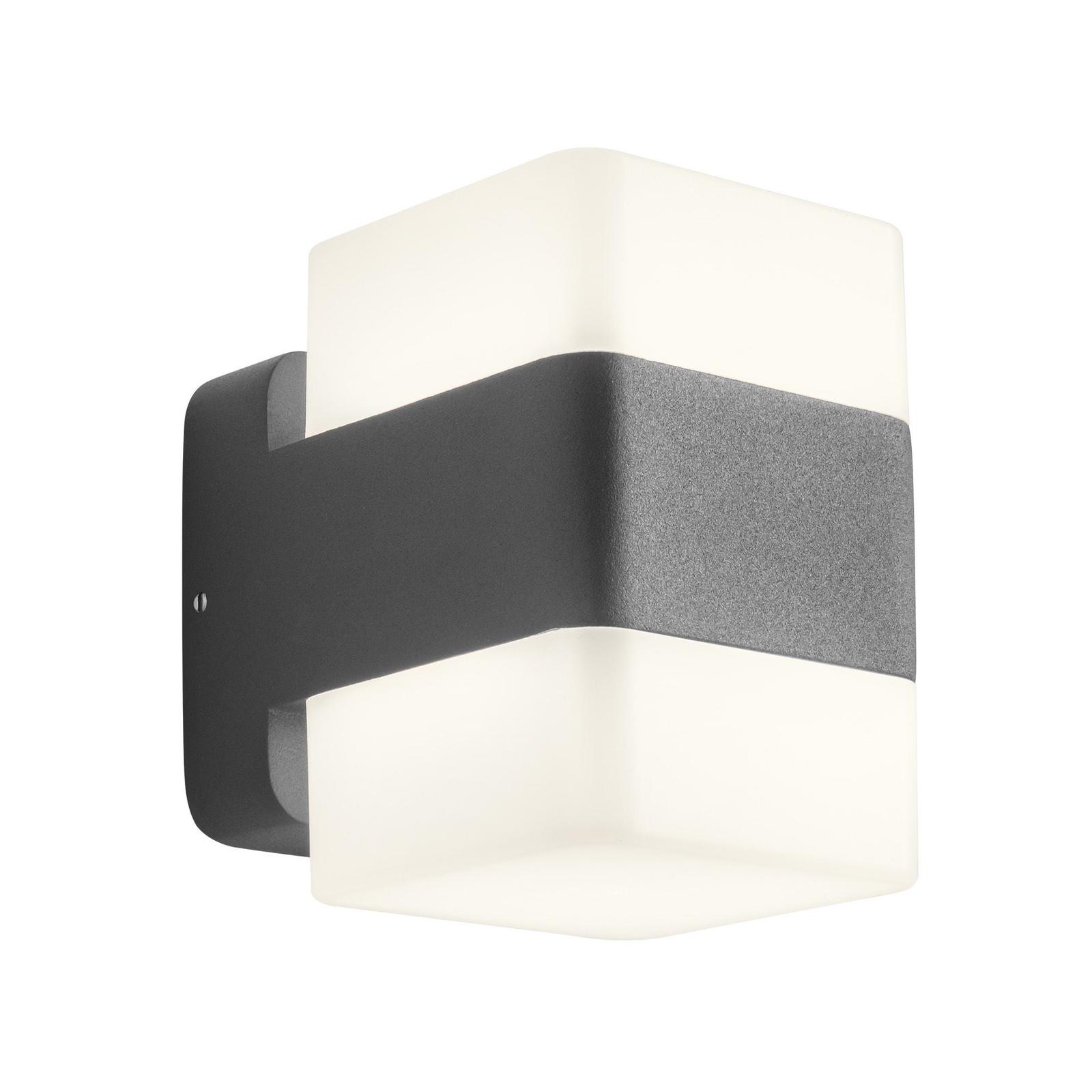 Aplica exterior cu LED Tok 90492, orientare in sus / in jos, 14.8W, 1213lm, lumina calda, antracit + opal, moderna