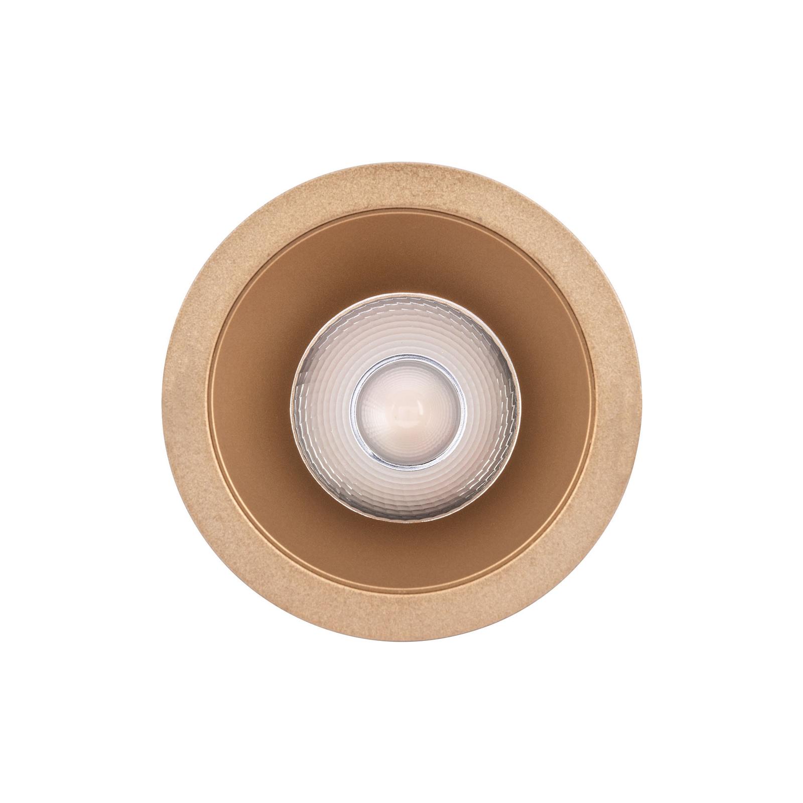 Spot LED incastrat PT 09 70447, 6 W, lumina neutra, auriu mat