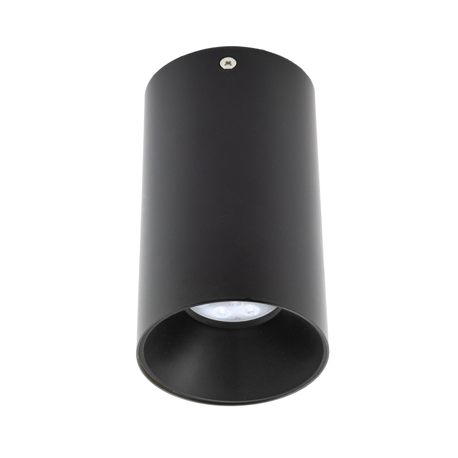 Spot Xnitro NR01, 1 x GU10, rotund, negru cu finisaj sablat + negru mat
