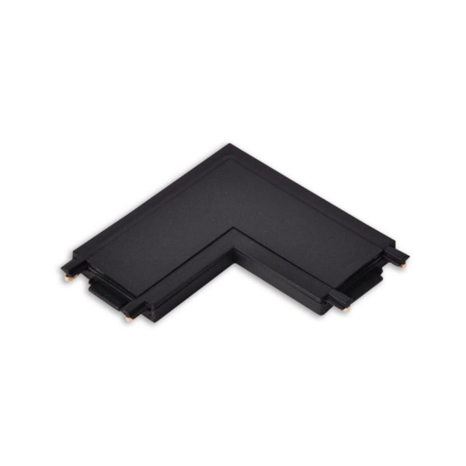 Conector in L Track Light KL182018, 90 de grade, pentru sina magnetica, 48V DC, IP20, negru
