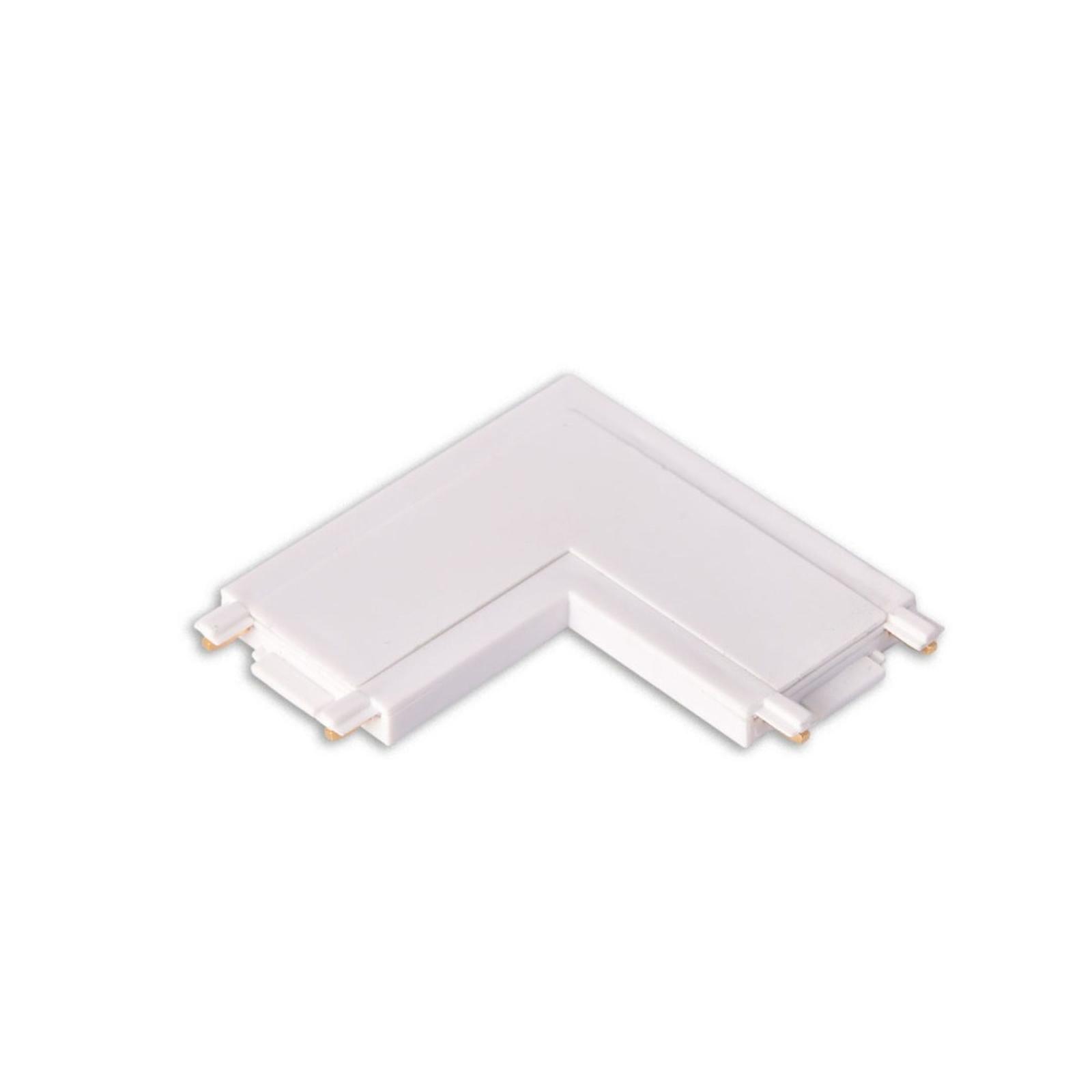 Conector in L Klausen Track Light KL182019, 90 de grade, pentru sina magnetica, 48 V DC, IP20, alb Conector in L Klausen Track Light KL182019, 90 de grade, pentru sina magnetica, 48 V DC, IP20, alb