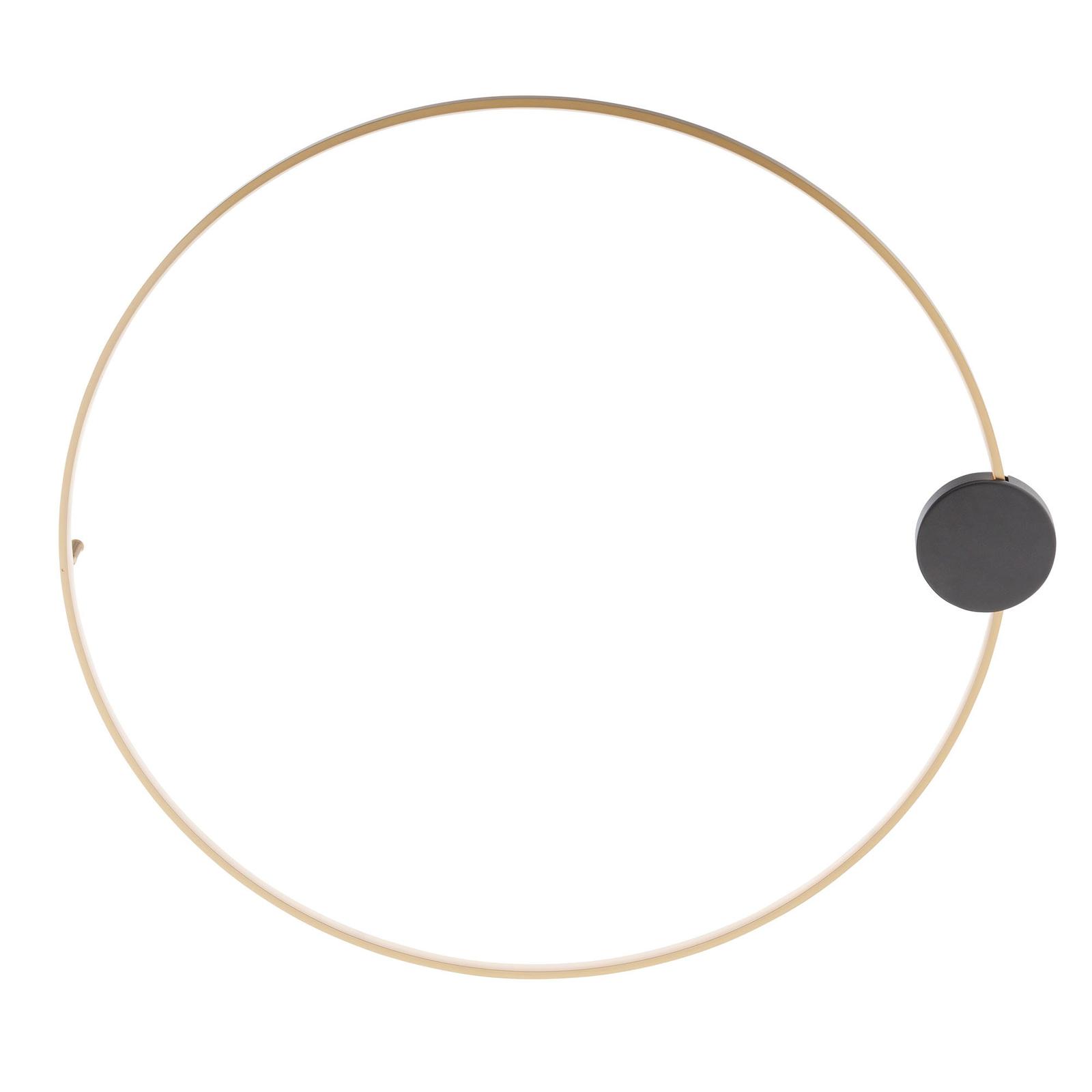 Aplica LED Atom 01-3104, 23 W, 1858 lm, lumina calda, negru + alama, modern Aplica LED Atom 01-3104, 23 W, 1858 lm, lumina calda, negru + alama, modern