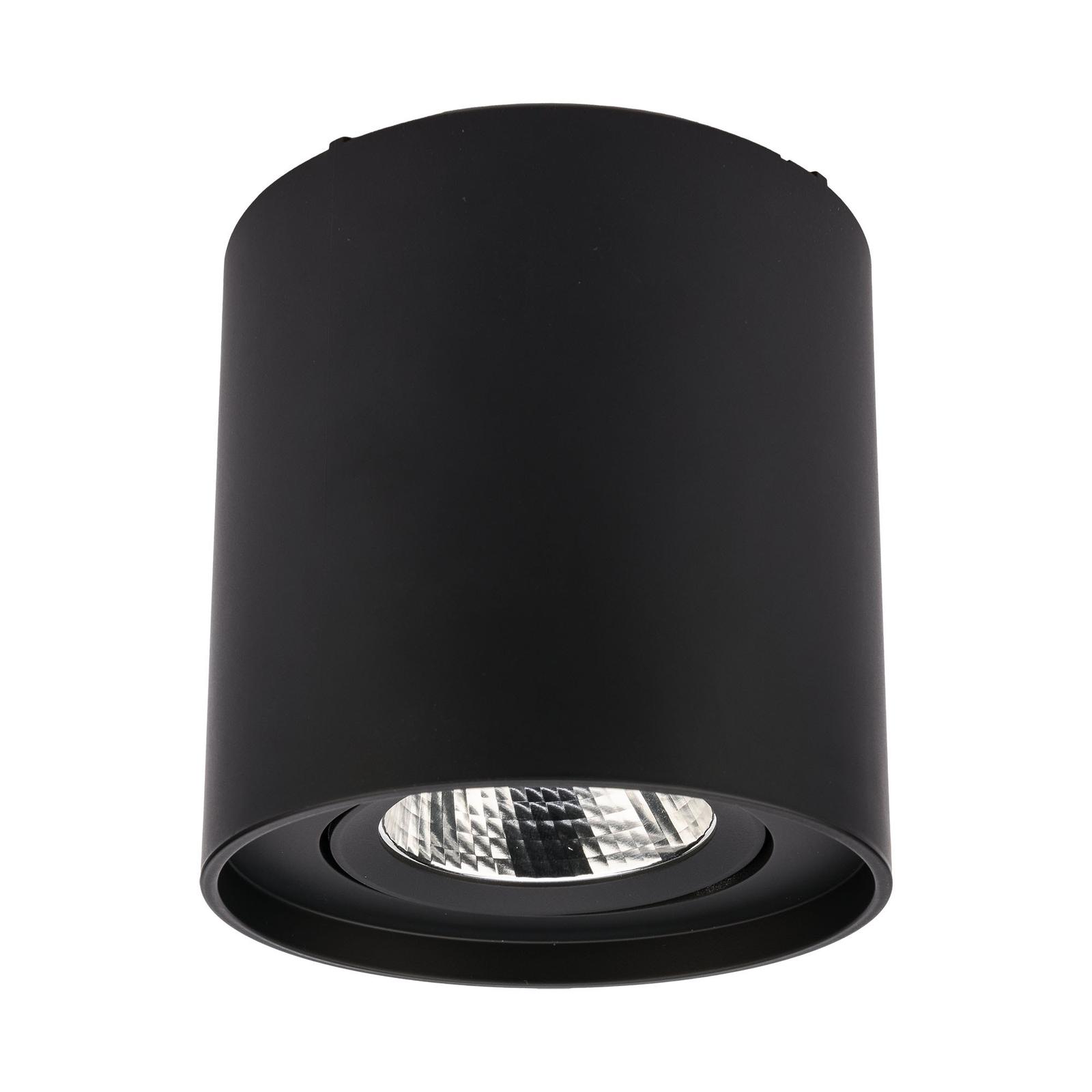 Spot PC 01 70436 LED aparent, 10W, lumina calda, orientabil, negru mat