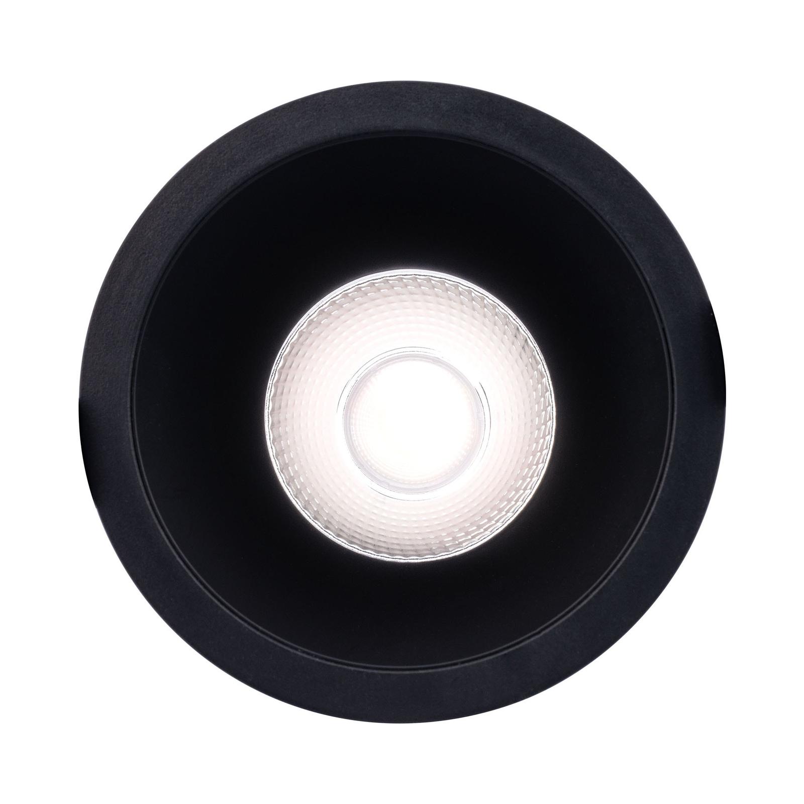 Spot LED incastrat PT 09 70455, 9 W, lumina neutra, negru mat