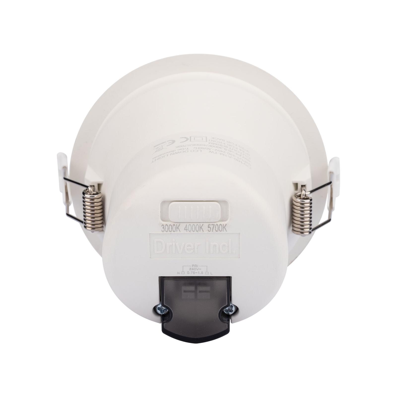 Spot LED incastrat PT 09 70451, 9W, lumina neutra, alb mat