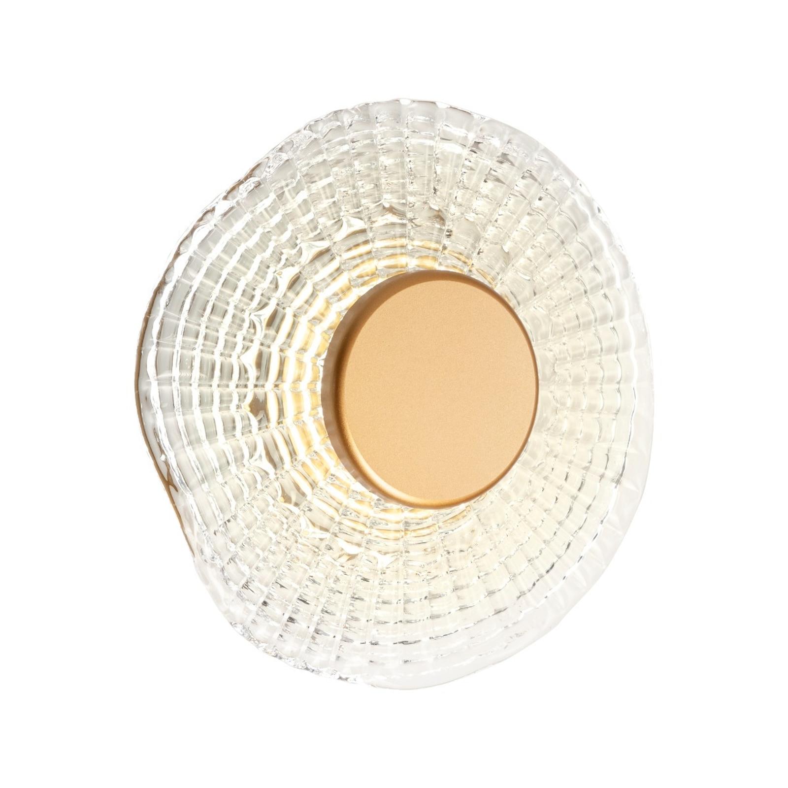 Aplica LED Reef 05-967, 6W, 360lm, lumina calda, auriu mat + transparent, moderna