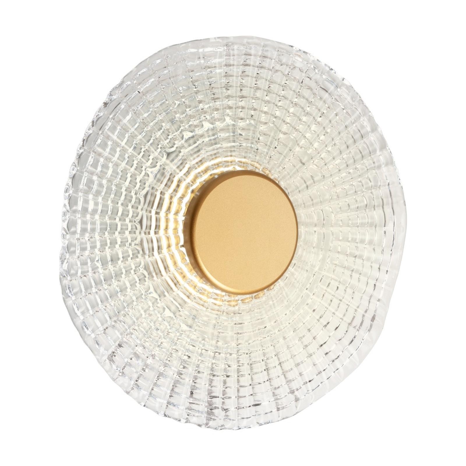 Aplica LED Reef 05-969, 6W, 360lm, lumina calda, auriu mat + transparent, moderna