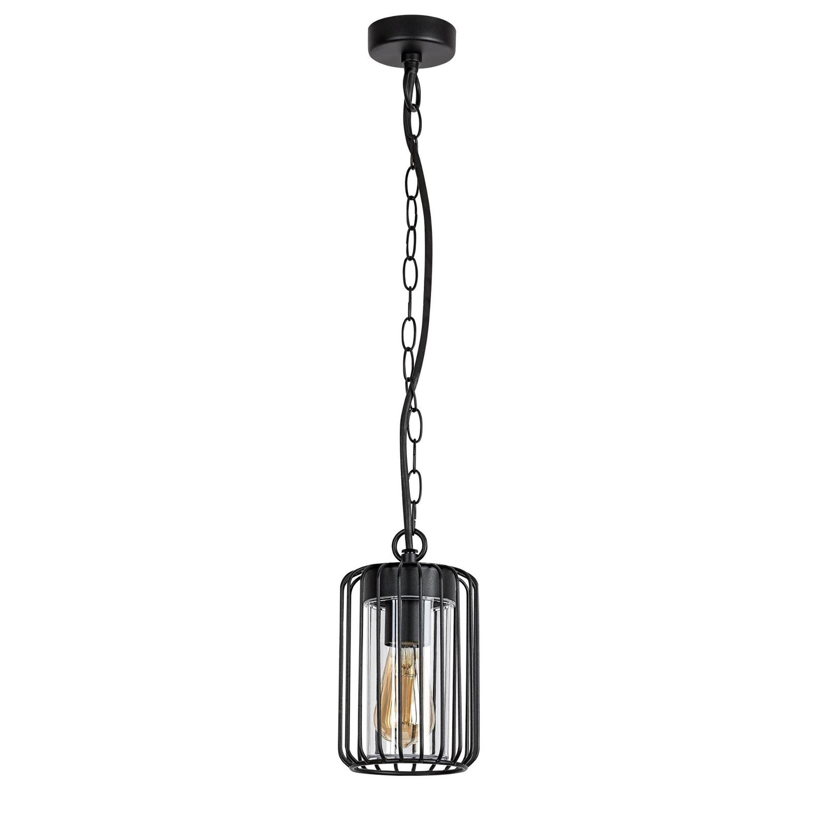 Suspensie exterior Tarpa 77107, 1 x E27, negru, industrial