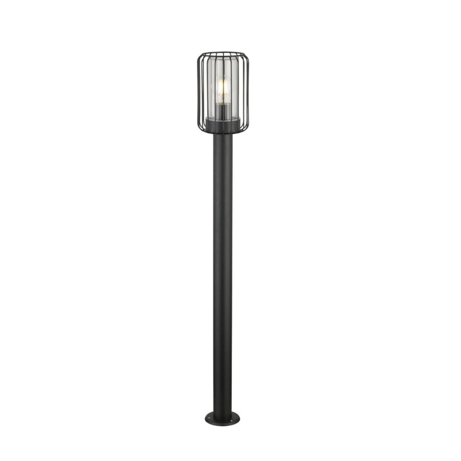 Stalp de iluminat ornamental Tarpa 77108, 1 x E27, H 100 cm, negru, industrial