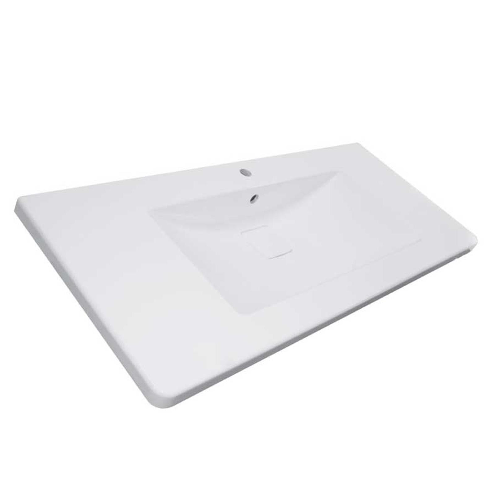 Lavoar incastrat Martplast Space, alb, dreptunghiular, 120 cm
