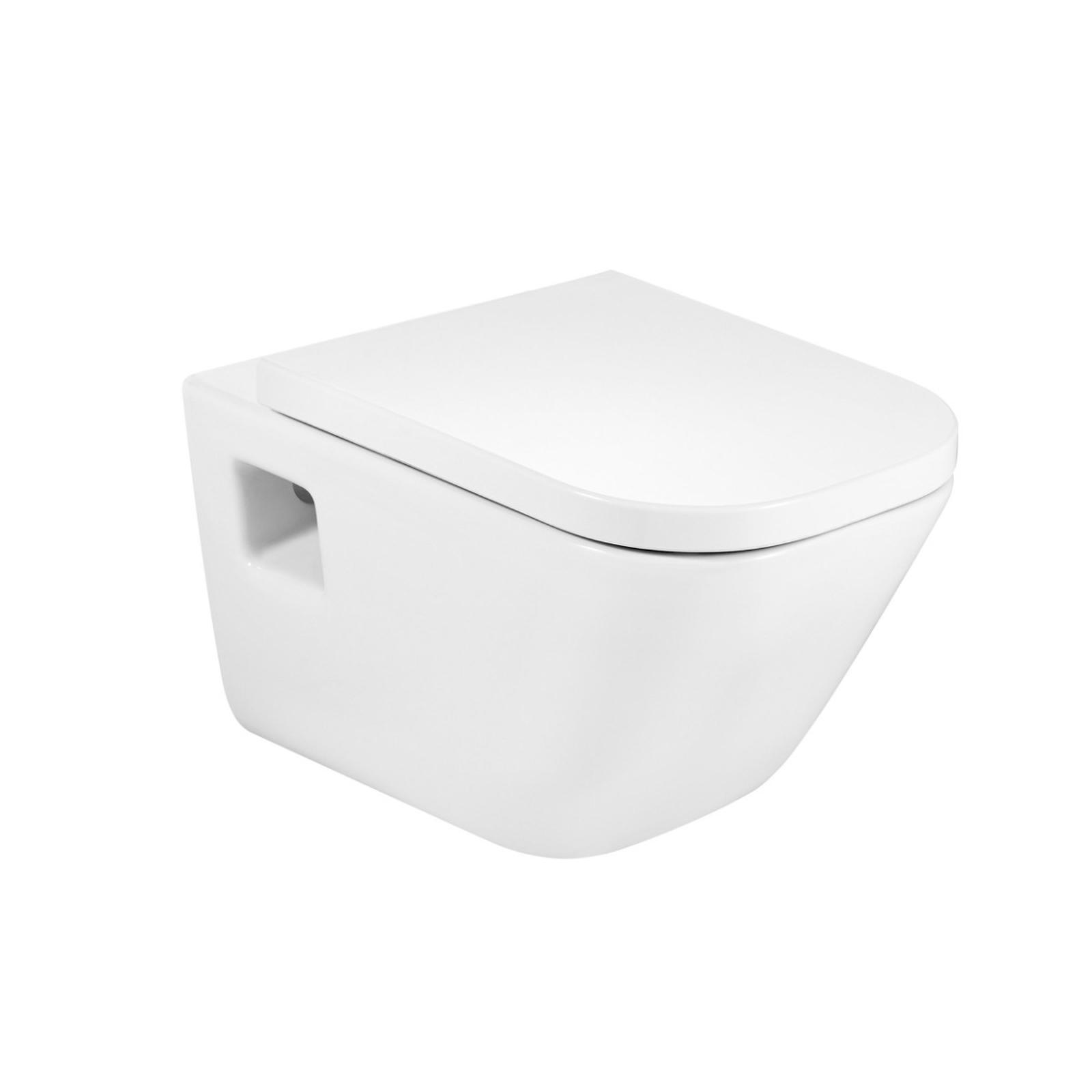 Vas WC suspendat Roca The Gap 346477000, alb, evacuare orizontala, 35 x 54 x 40 cm
