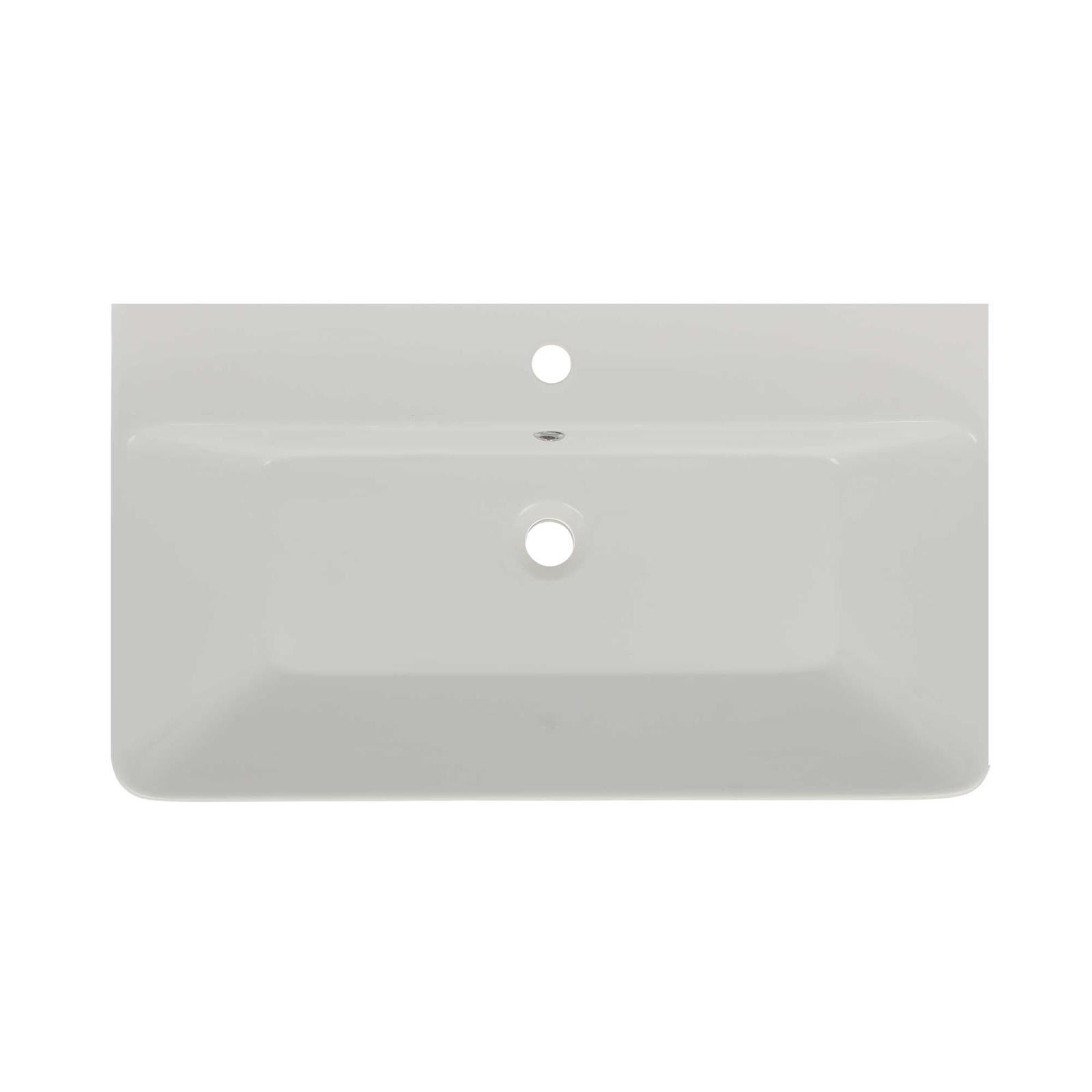 Lavoar incastrat baie Arthema Revo 0380R, alb, dreptunghiular, 80 cm