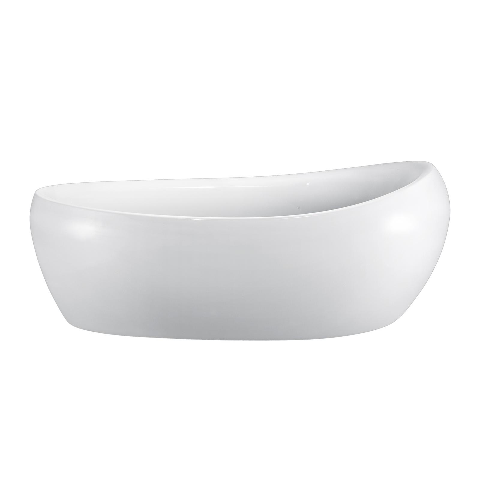 Cada freestanding ovala West Sara, acril, 175 x 83 cm, alb
