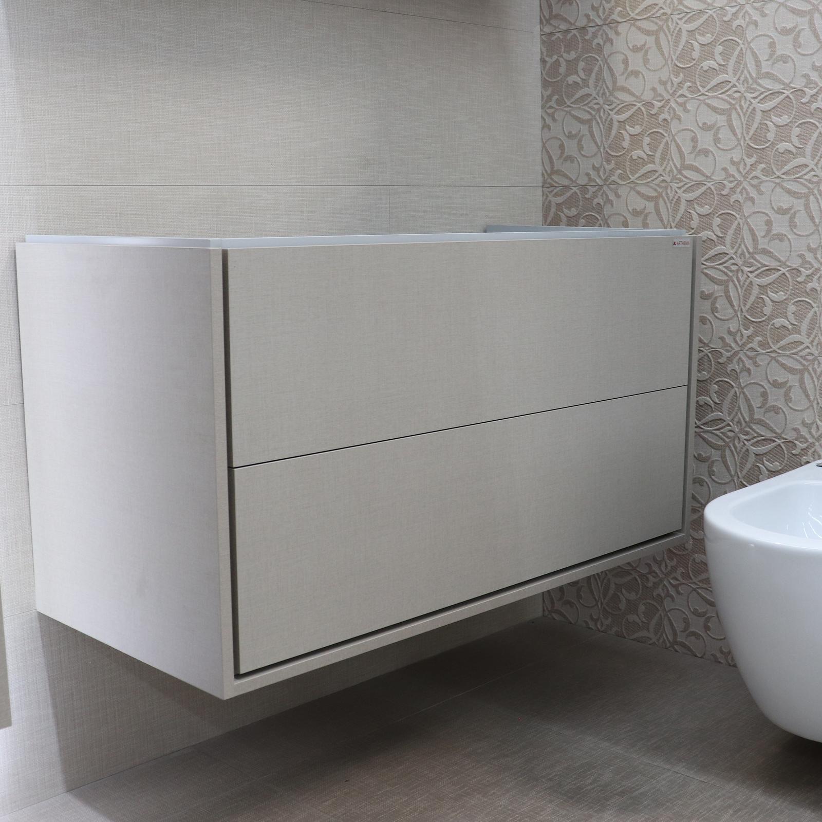 Masca baie Arthema Push 210PU-C3 pentru lavoar, cu sertare, crem perlat, montaj suspendat, 99 x 45.5 x 53.5 cm Masca baie Arthema Push 210PU-C3 pentru lavoar, cu sertare, crem perlat, montaj suspendat, 99 x 45.5 x 53.5 cm