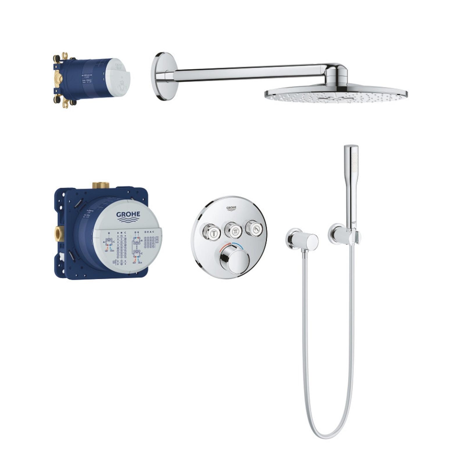 Sistem Grohe SmartControl Perfect 34709000, termostat, incastrat, cromat Sistem Grohe SmartControl Perfect 34709000, termostat, incastrat, cromat