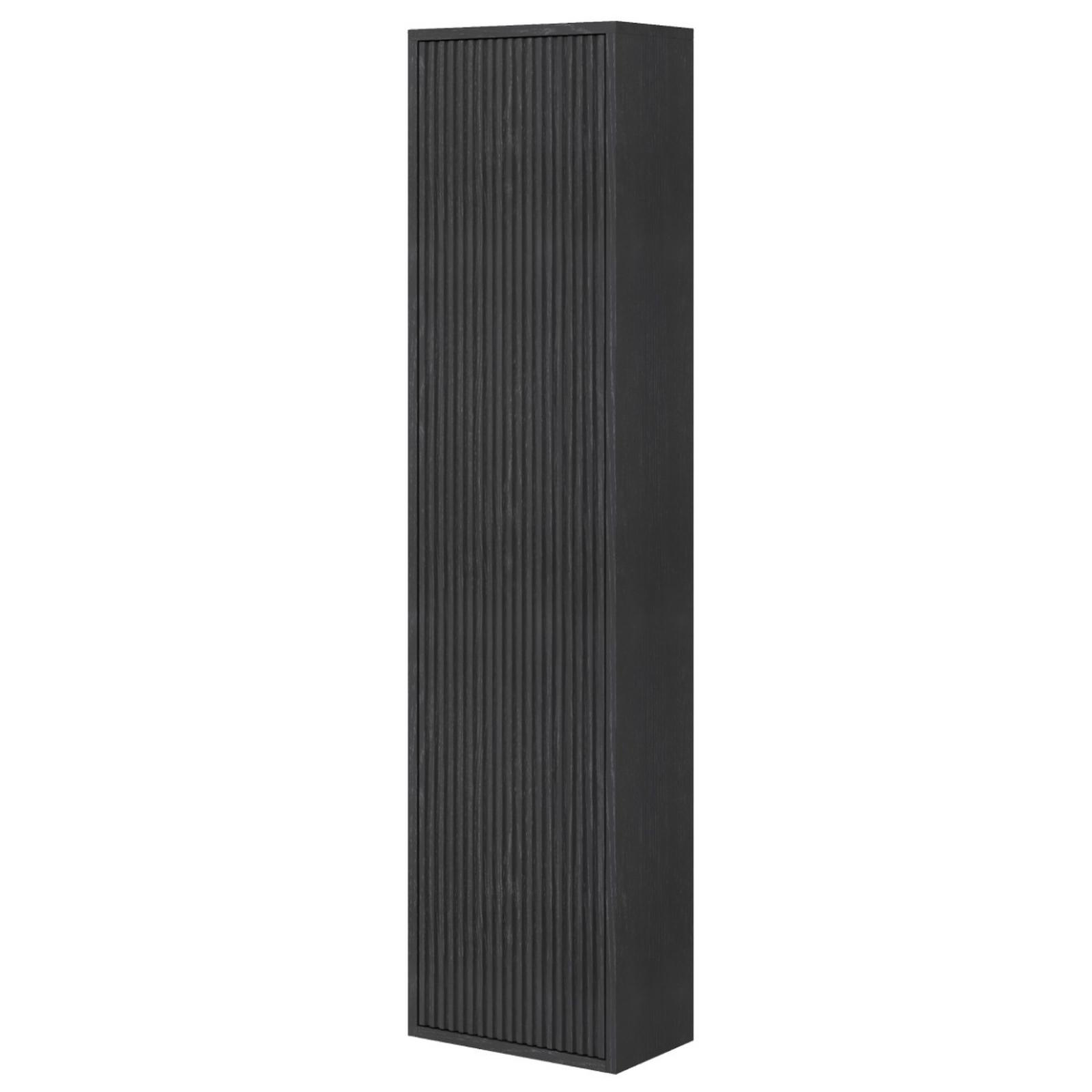 Dulap baie suspendat, Savini Due Sidney 2320C/F45, 1 usa, negru, 33.7 x 16 x 138.6 cm