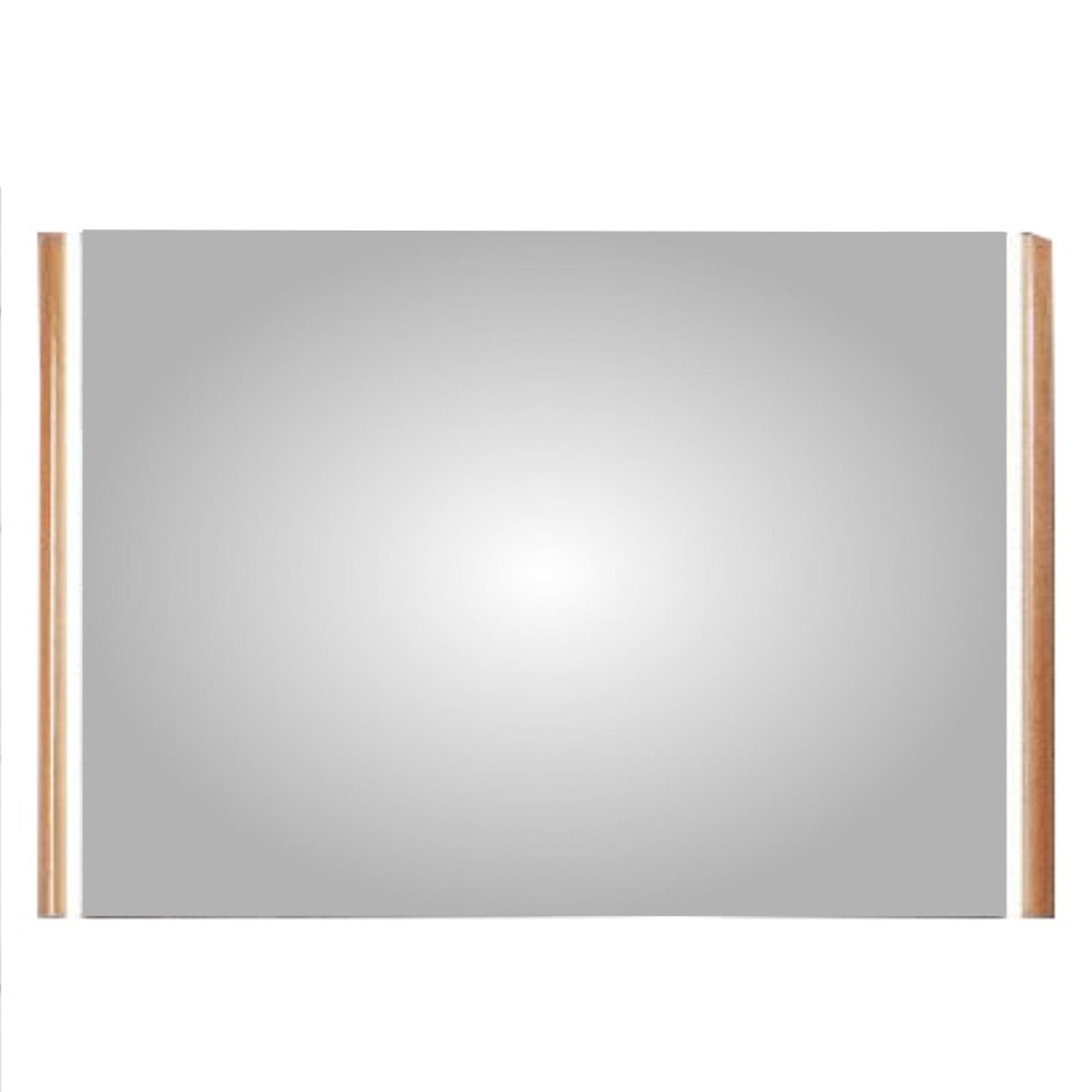 Oglinda baie cu LED, Martplast Sunny, 120 x 80 cm, dreptunghiulara, stejar

