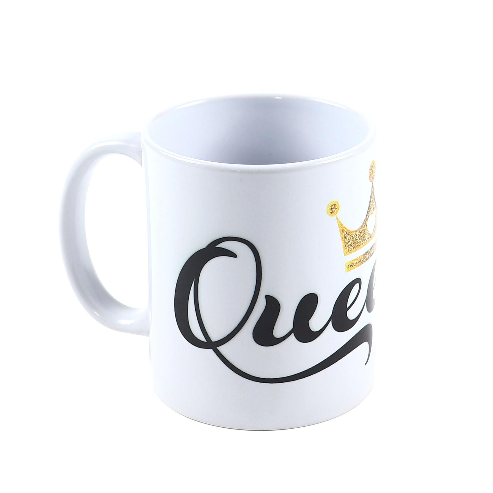 Cana cu mesaj, Queen, ceramica, multicolor, 330 ml