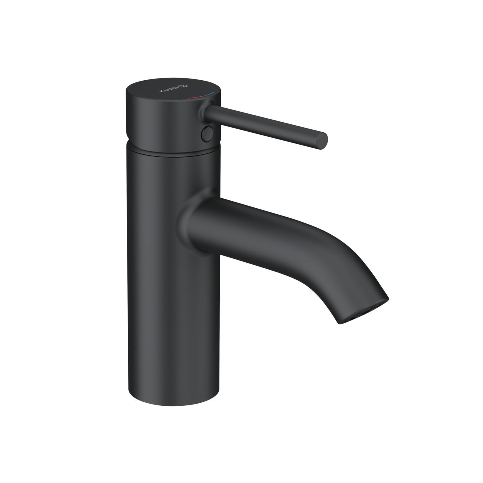 Baterie lavoar, Kludi Bozz 382663976, montaj stativ, monocomanda, finisaj negru mat, ventil inclus Baterie lavoar, Kludi Bozz 382663976, montaj stativ, monocomanda, finisaj negru mat, ventil inclus