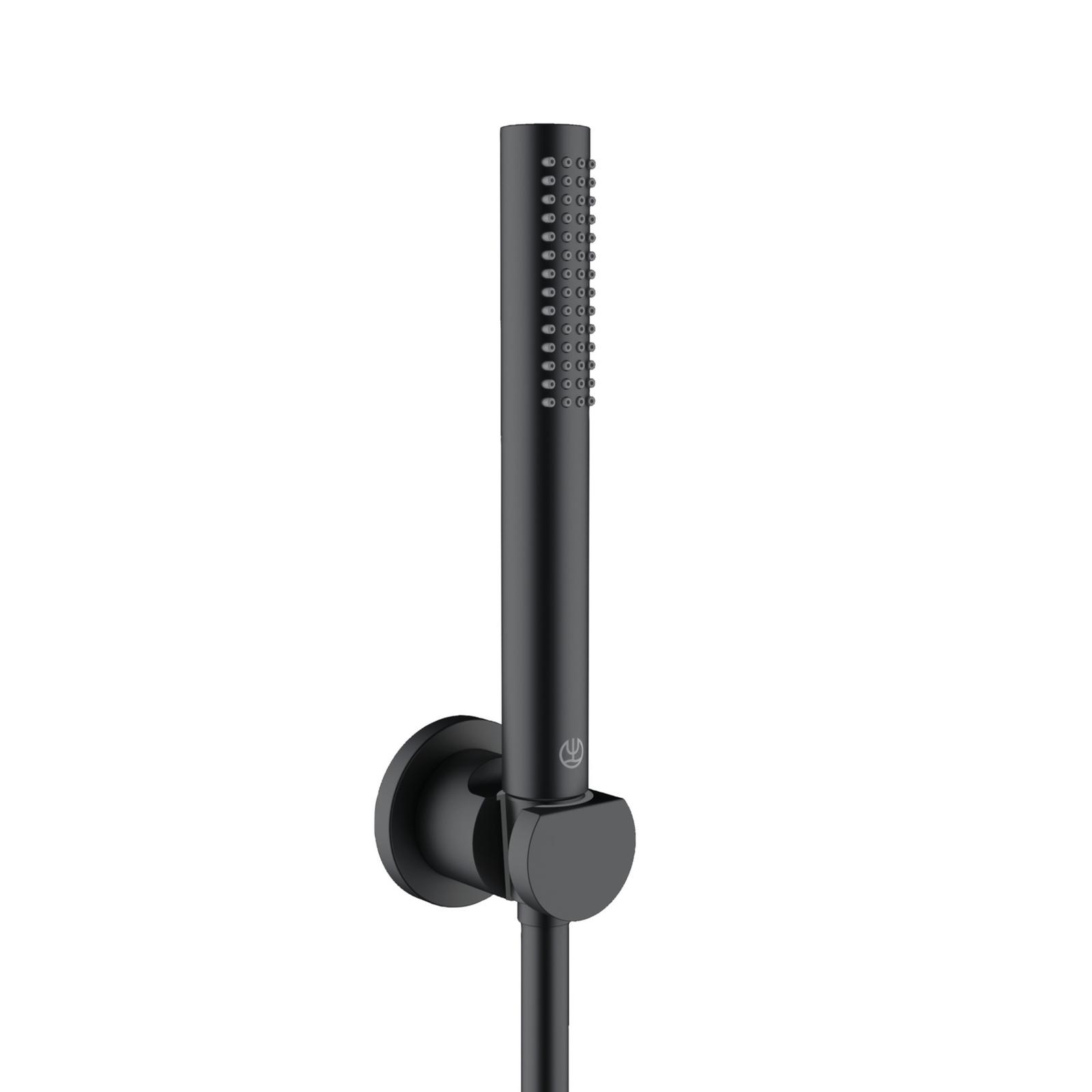 Set Kludi Nova Fonte Puristic 2085039-15, negru mat, 1 functie, 1.25 m