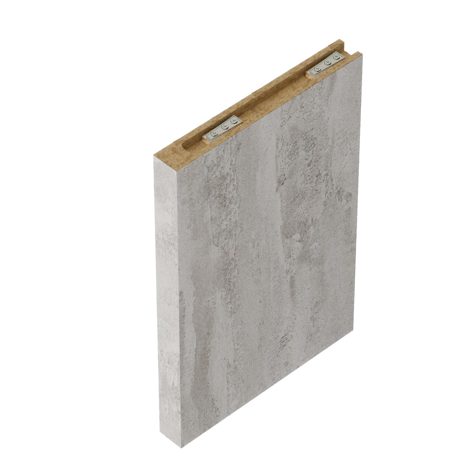 Flanc pentru blat baie, Savini Due Linea 2804/21, gri ciment, PAL, 30 x 46 cm
