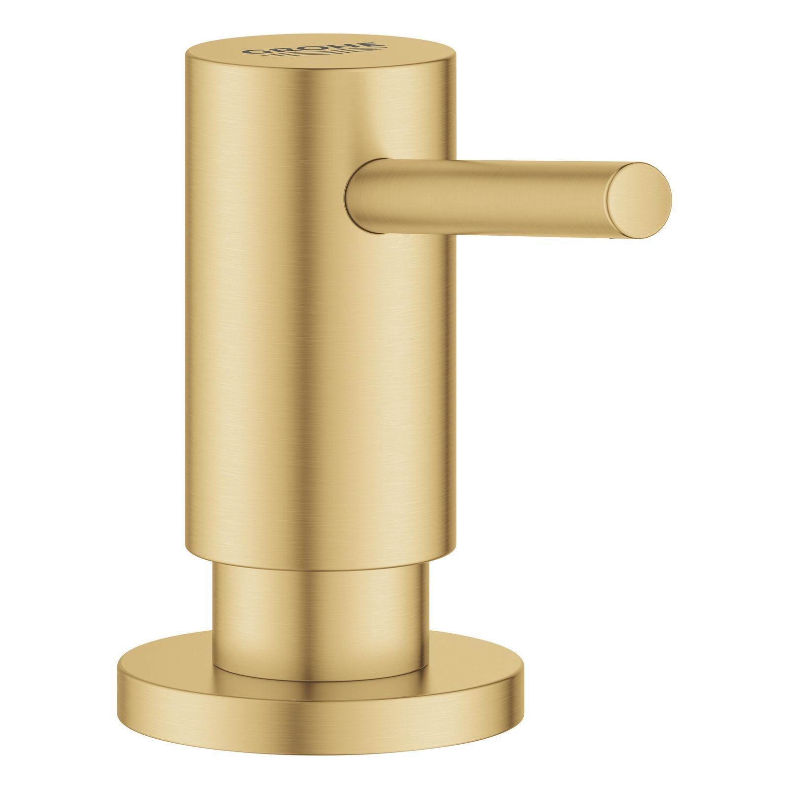 Dozator sapun lichid Grohe Cosmopolitan 40535GN0, montaj incastrat in blat, finisaj auriu mat, 500 ml