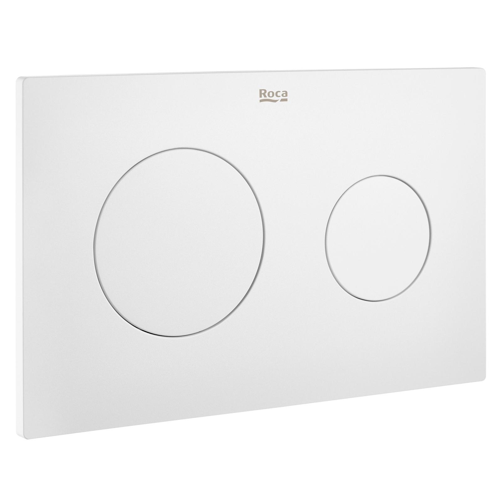 Clapeta actionare rezervor WC incastrat, Roca Duplo PL10 A890089207, alb mat, 25 x 16 x 1 cm