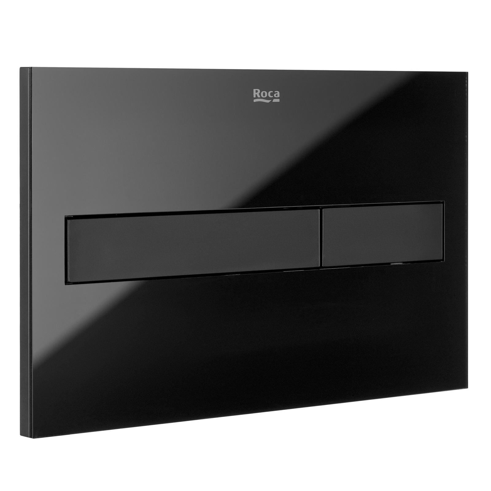 Clapeta WC Roca Duplo PL7 A890088308, negru, 25 x 16 x 1.3 cm