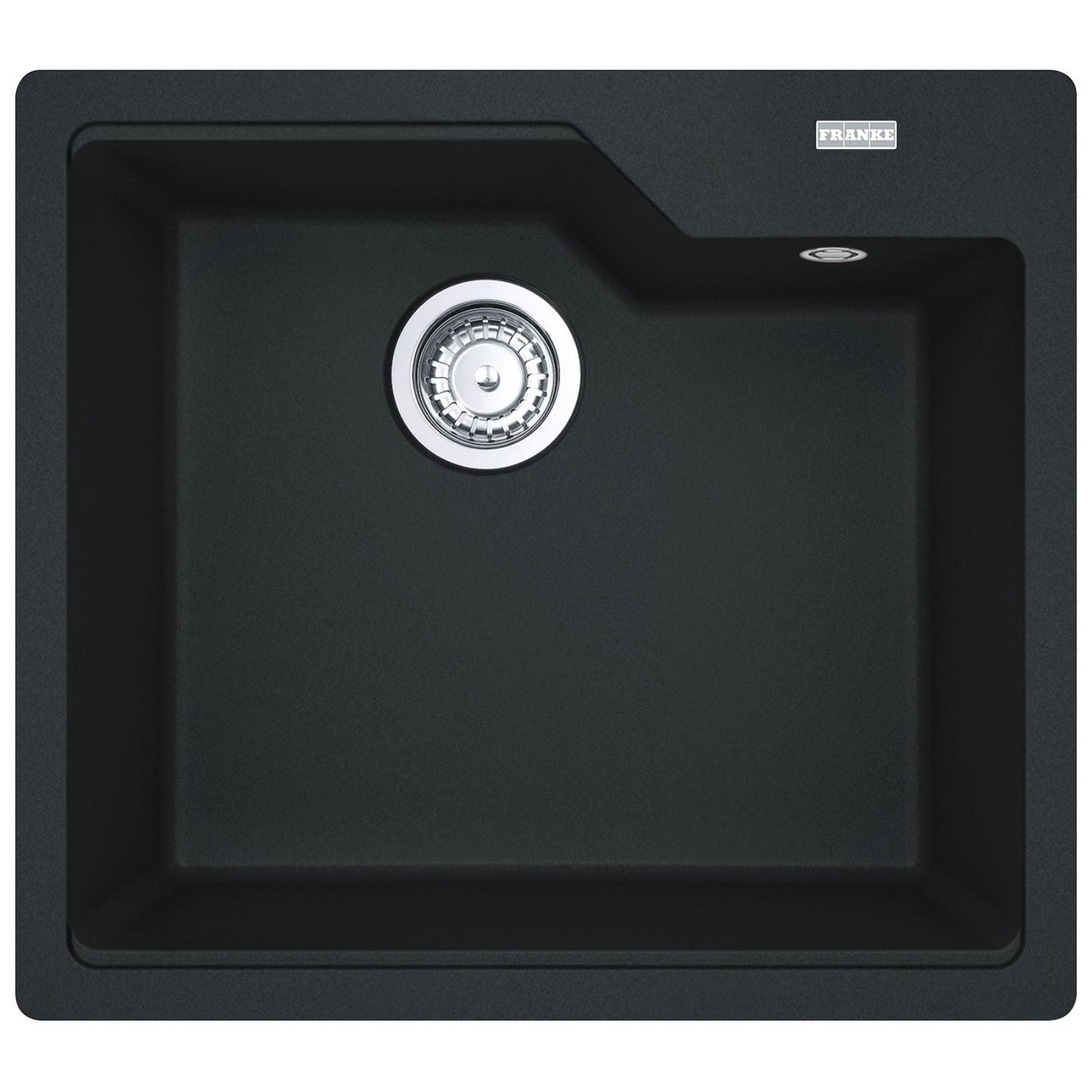 Chiuveta Franke UBG 610-56, neagra, dreptunghiulara, cuva stanga / dreapta, 56 x 50 cm, adancime cuva 23 cm