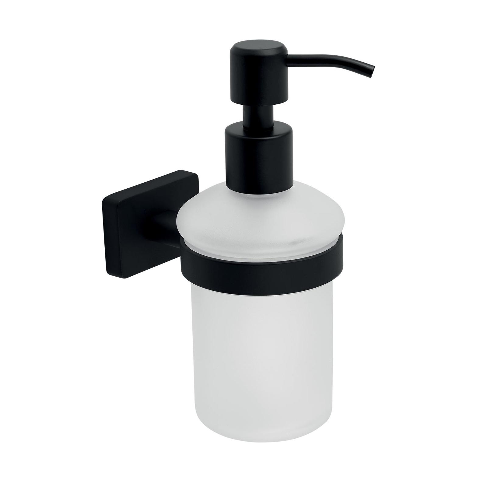 Dozator sapun Ferro Greta AGR34BL, sticla, montaj suspendat, 200 ml Dozator sapun Ferro Greta AGR34BL, sticla, montaj suspendat, 200 ml