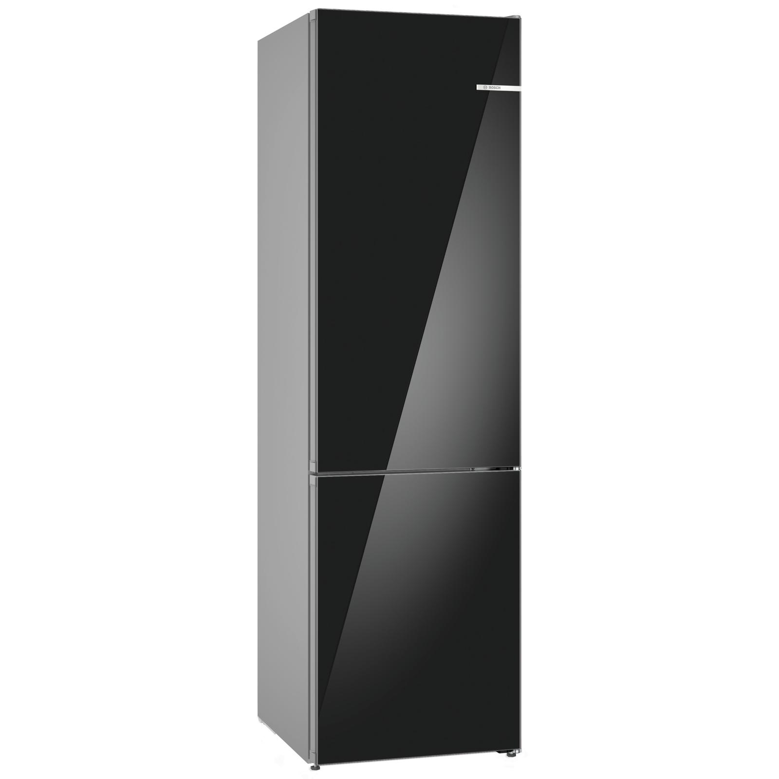 Combina frigorifica Bosch KGN39LBCF, 363 litri, No Frost, clasa C, inaltime 203 cm, sertar VitaFresh, iluminare LED, tehnologie cu invertor inteligent, PerfectFit, SuperCooling, SuperFreezing, negru