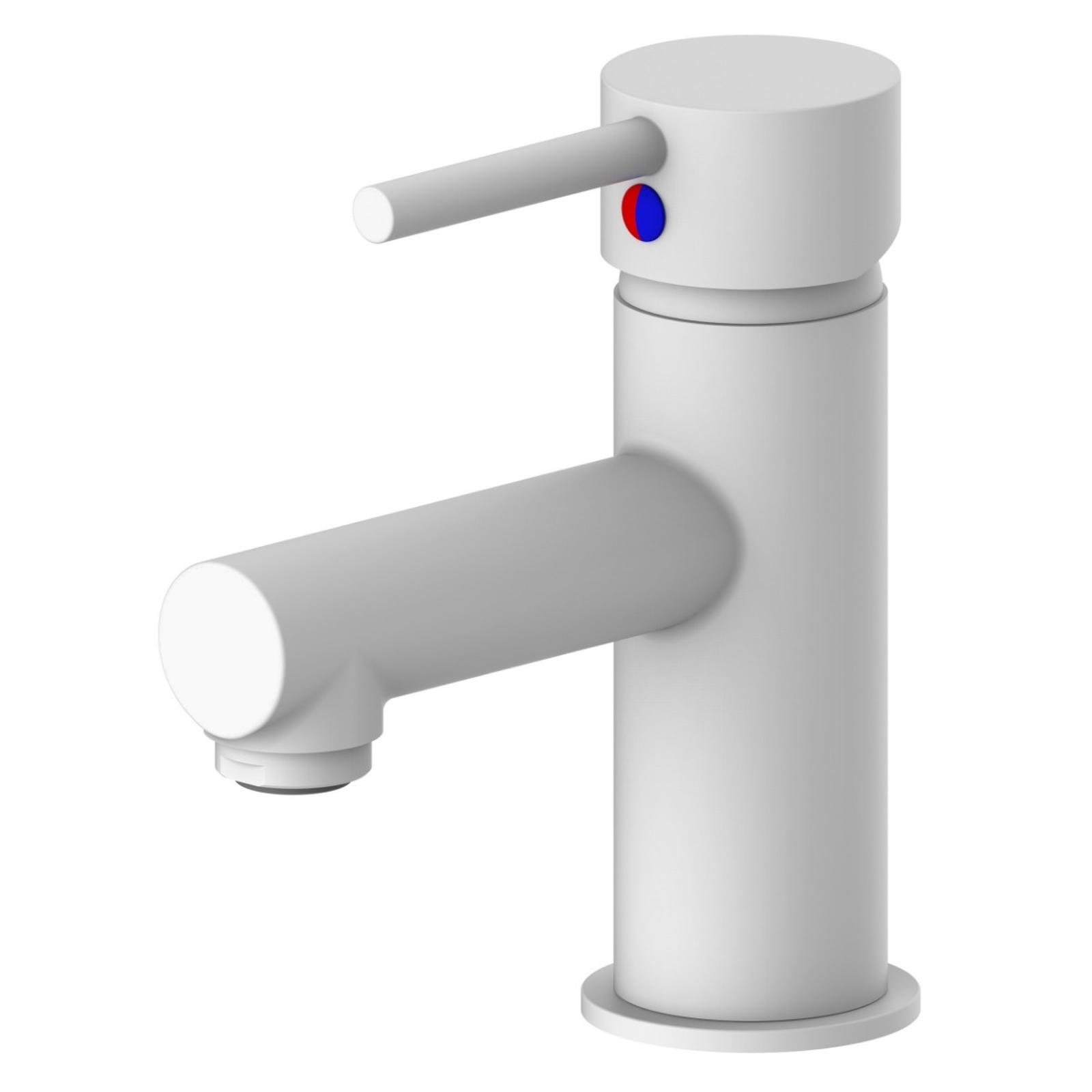 Baterie baie Kadda Idol MA3053SW pentru lavoar, montaj stativ, monocomanda, finisaj alb